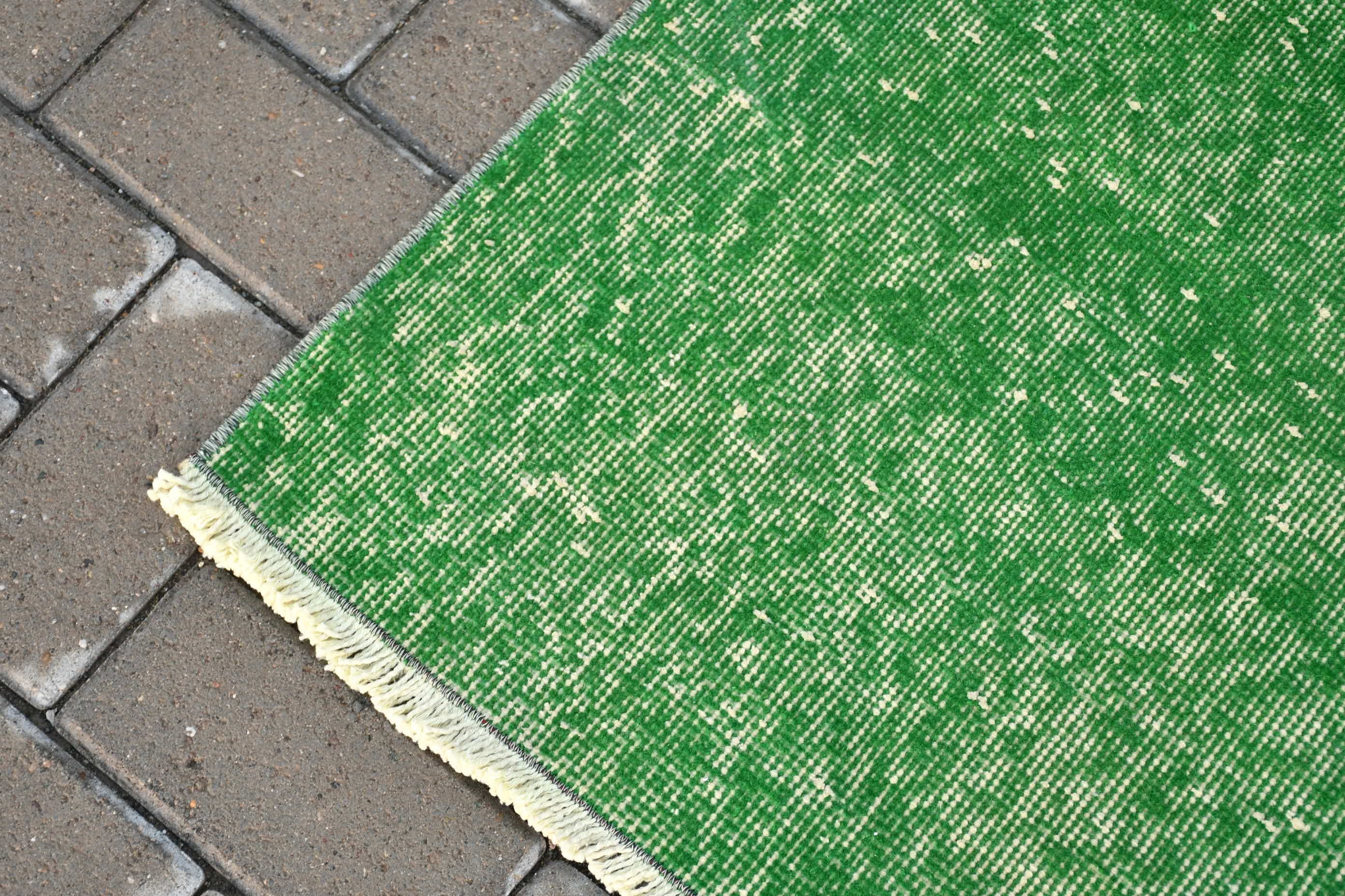 Kitchen Rug, Rugs for Kitchen, Bedroom Rug, Green Kitchen Rug, 3x5.4 ft Accent Rug, Vintage Rugs, Turkish Rugs, Entry Rugs, Wool Rug