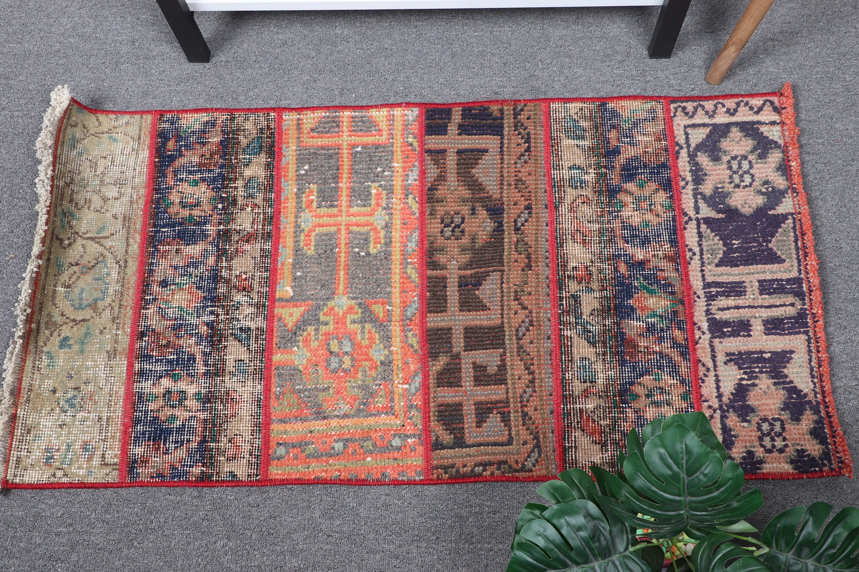 Kitchen Rug, 1.8x3.4 ft Small Rug, Turkish Rug, Blue Antique Rug, Cool Rug, Wall Hanging Rug, Handmade Rugs, Vintage Rugs