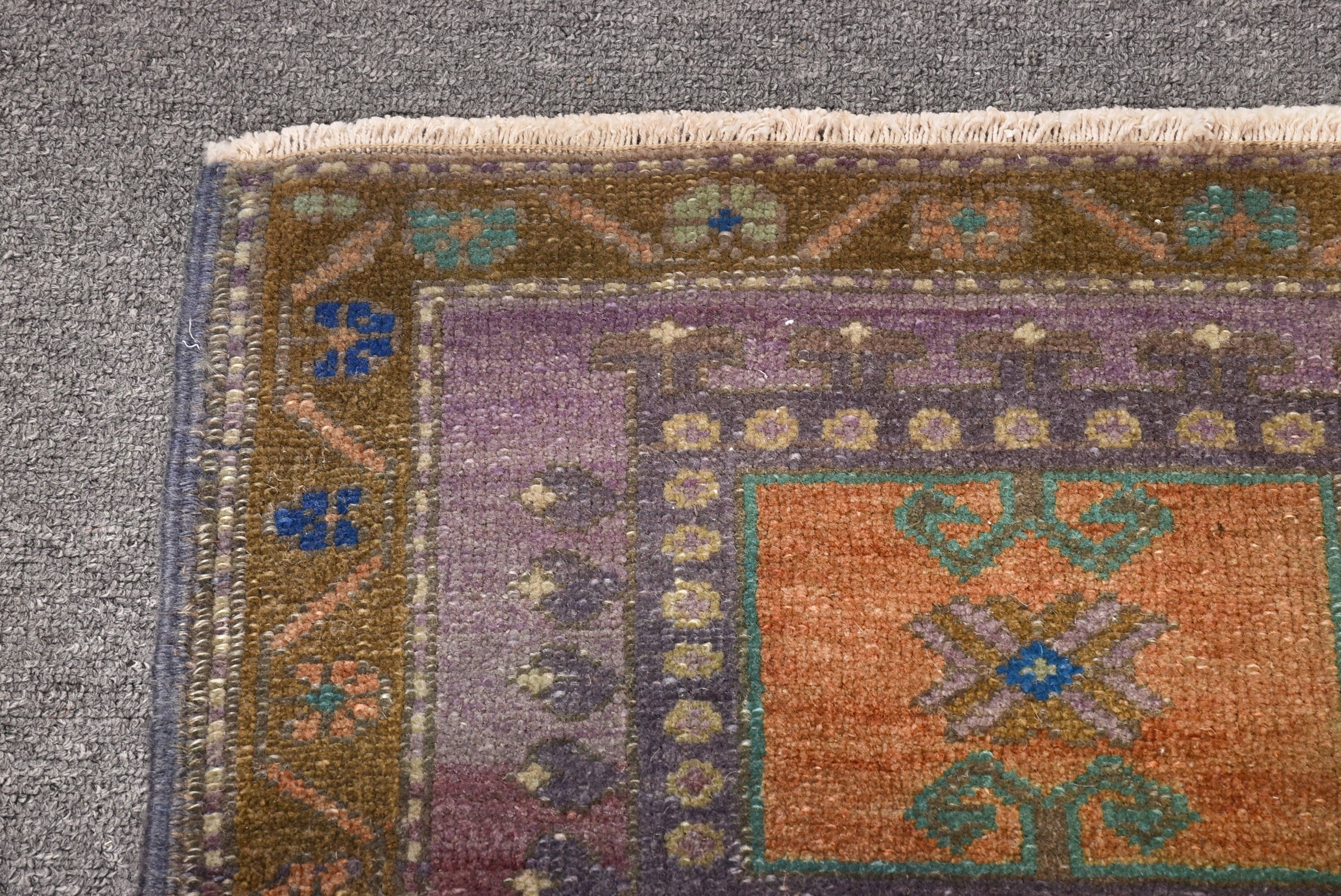 Modern Rug, Entry Rug, Vintage Rugs, Purple Cool Rugs, Turkish Rugs, Luxury Rugs, 1.7x2.8 ft Small Rugs, Small Vintage Rugs