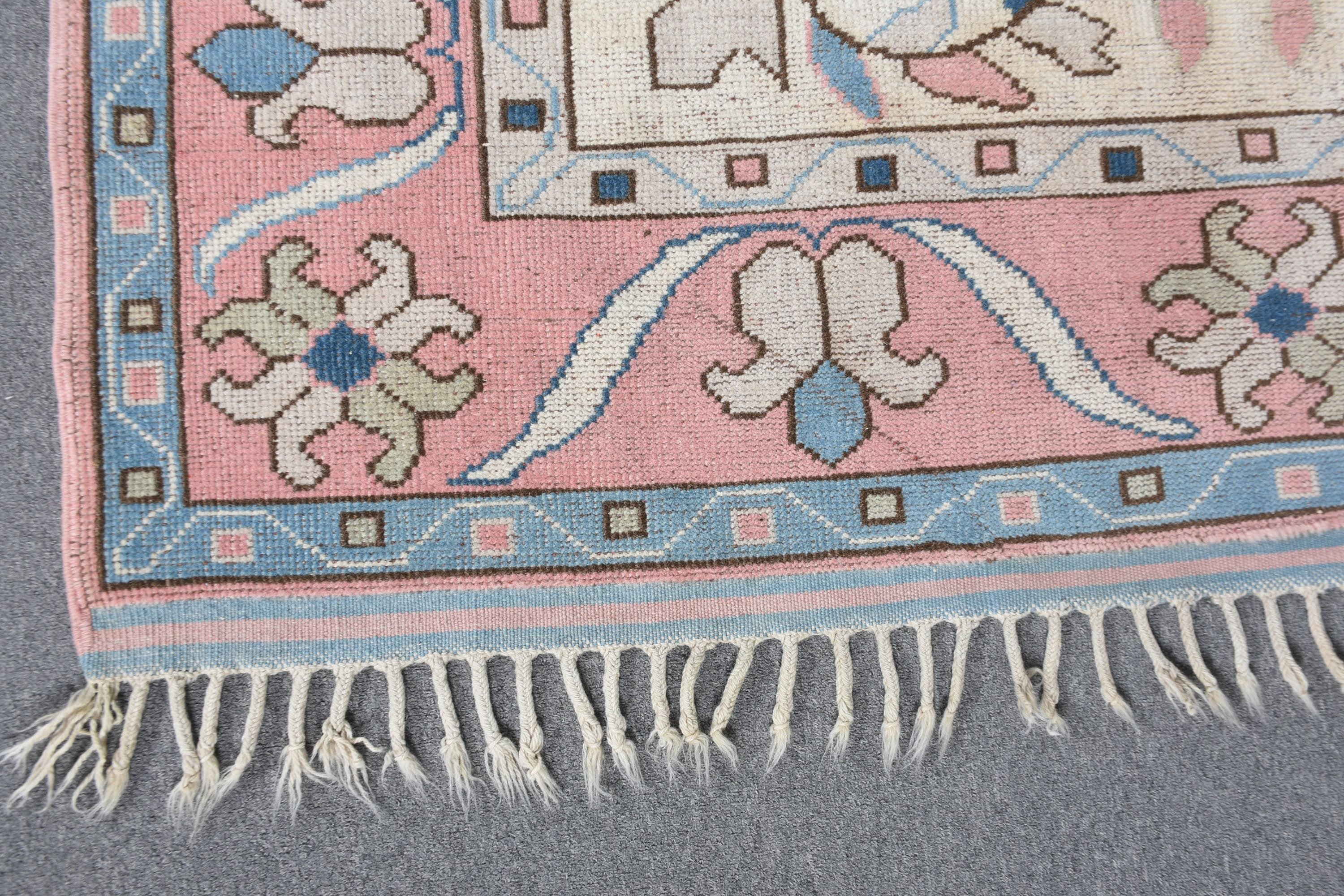 Havalı Halı, Yatak Odası Halısı, Vintage Halı, Aztek Halısı, Oturma Odası Halıları, Oturma Odası Halıları, Pembe 5.9x9.3 ft Büyük Halı, Türk Halısı