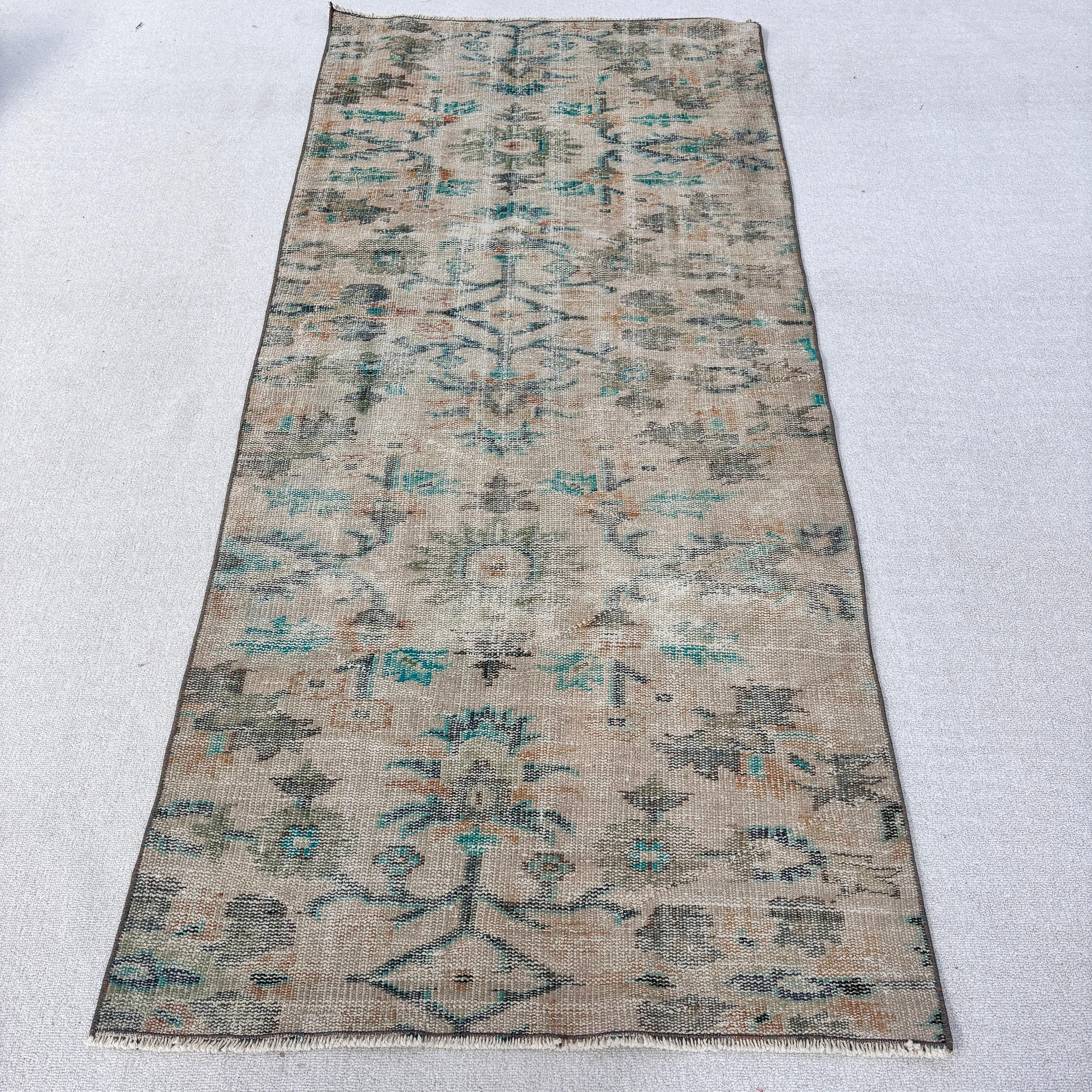 Giriş Halıları, Mutfak Halıları, Türk Halıları, 3,2x7,3 ft Accent Halı, Yatak Odası Halıları, Bej Antika Halı, Vintage Halılar, Modern Halı