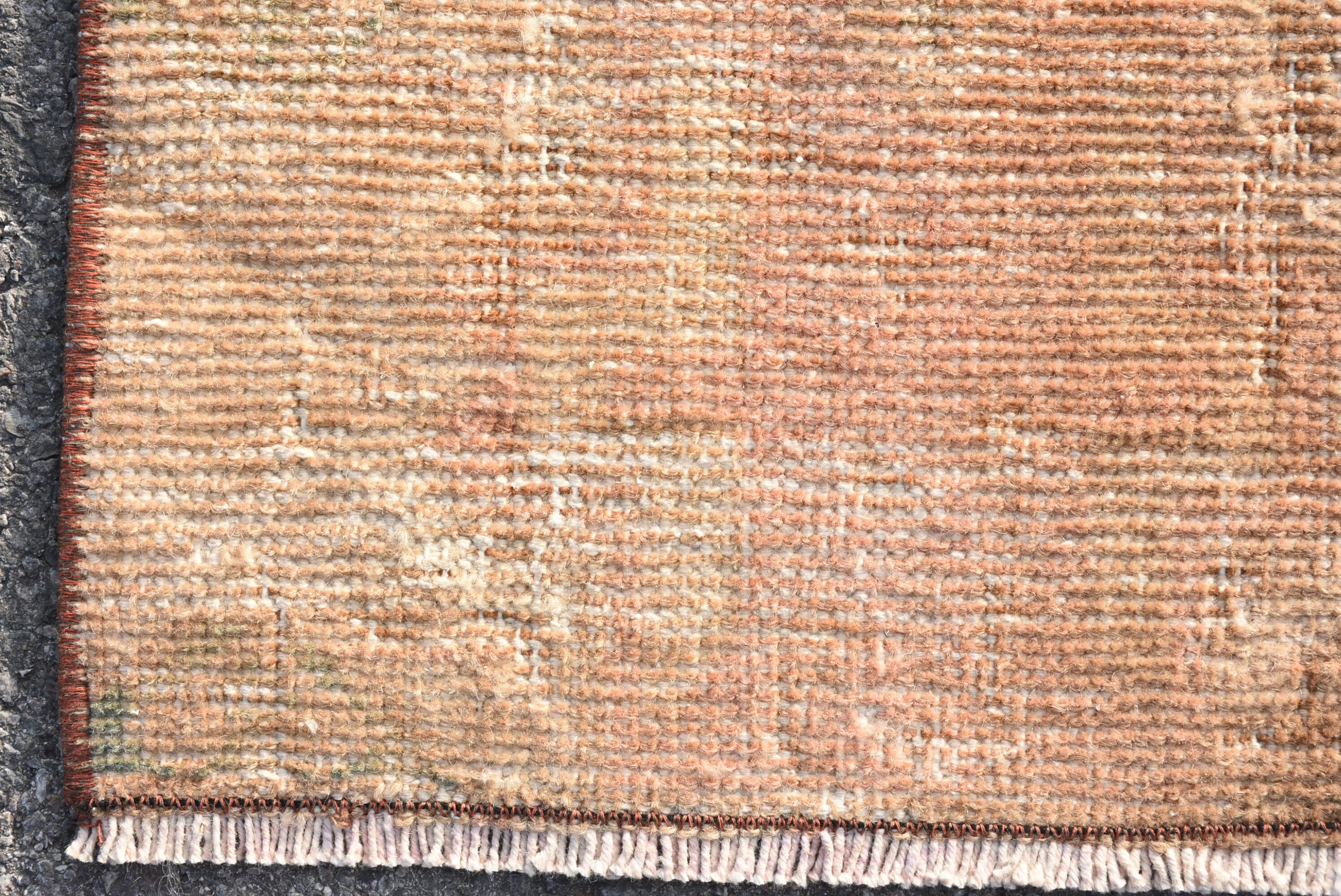 Kitchen Rug, Turkish Rug, Orange Oushak Rugs, Bath Rugs, Anatolian Rugs, Rugs for Bath, Vintage Rugs, 1.3x2.9 ft Small Rug, Floor Rug