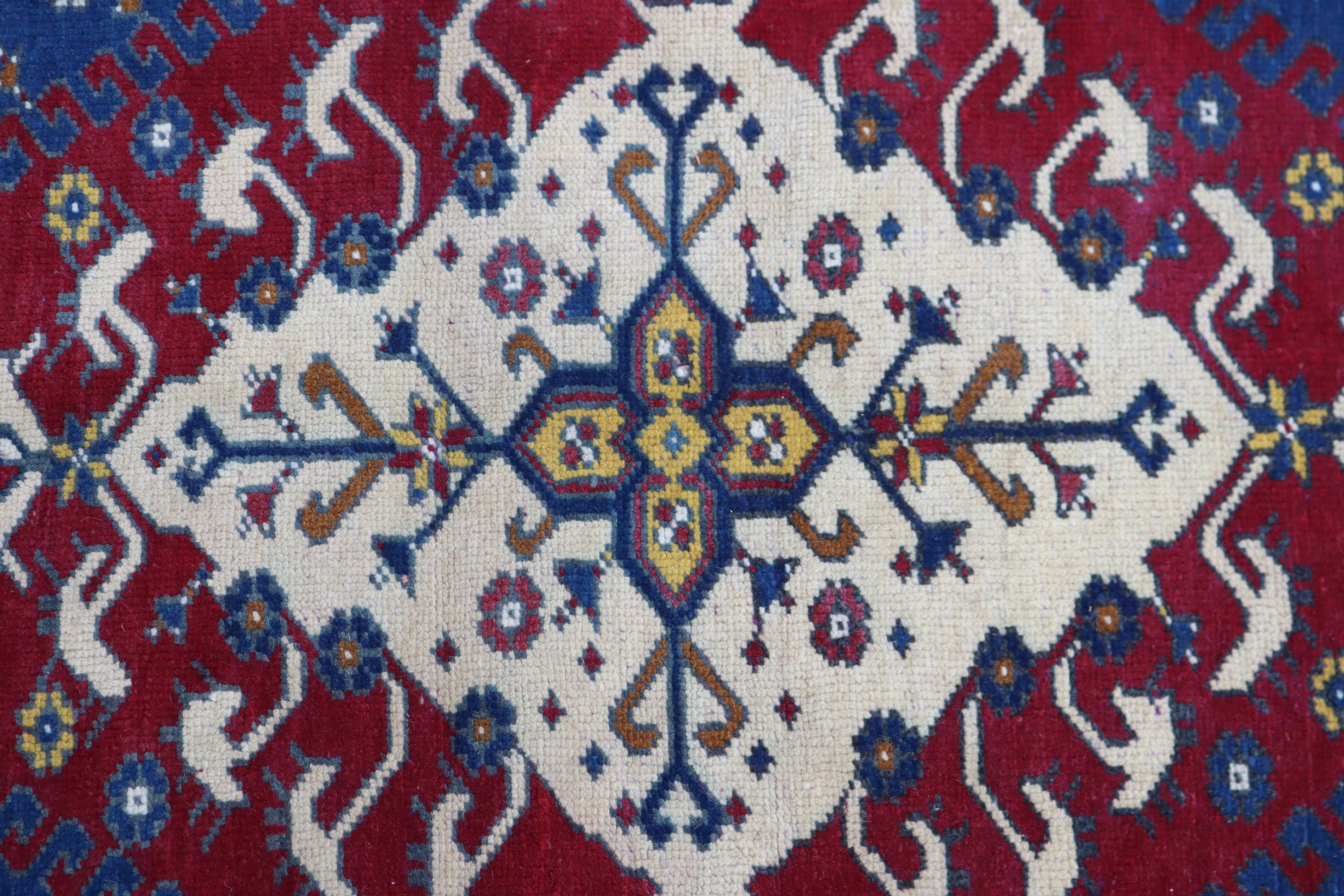 Bath Rugs, Blue Oushak Rugs, Bedroom Rug, Turkish Rugs, Rugs for Small Boho, Neutral Rug, Vintage Rug, 2.6x4.6 ft Small Rugs, Kitchen Rug