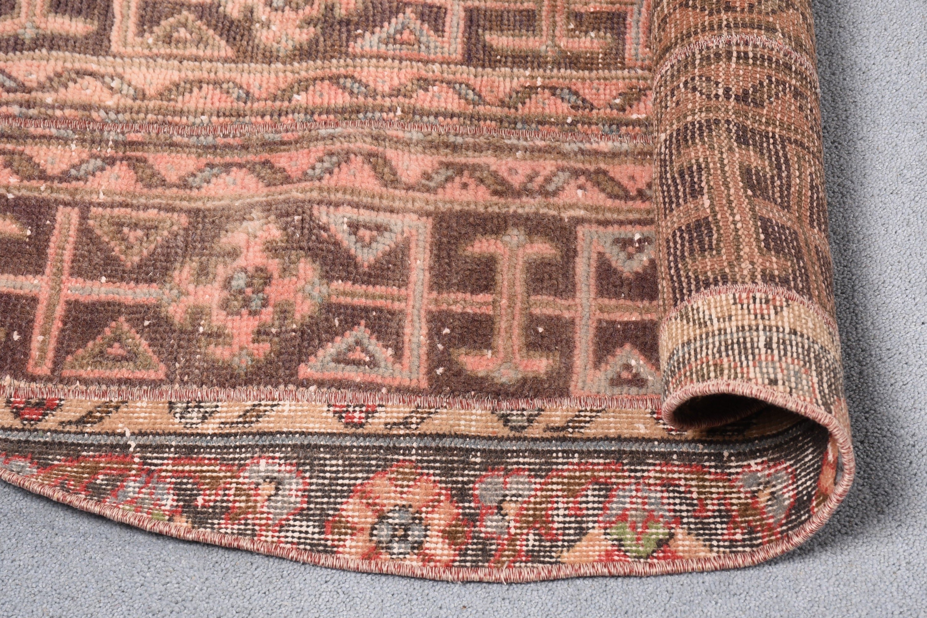 Living Room Rug, Moroccan Rug, Vintage Decor Rug, Oushak Rugs, Ethnic Rug, 4.9x4.9 ft Area Rug, Turkish Rug, Rugs for Kitchen, Vintage Rug