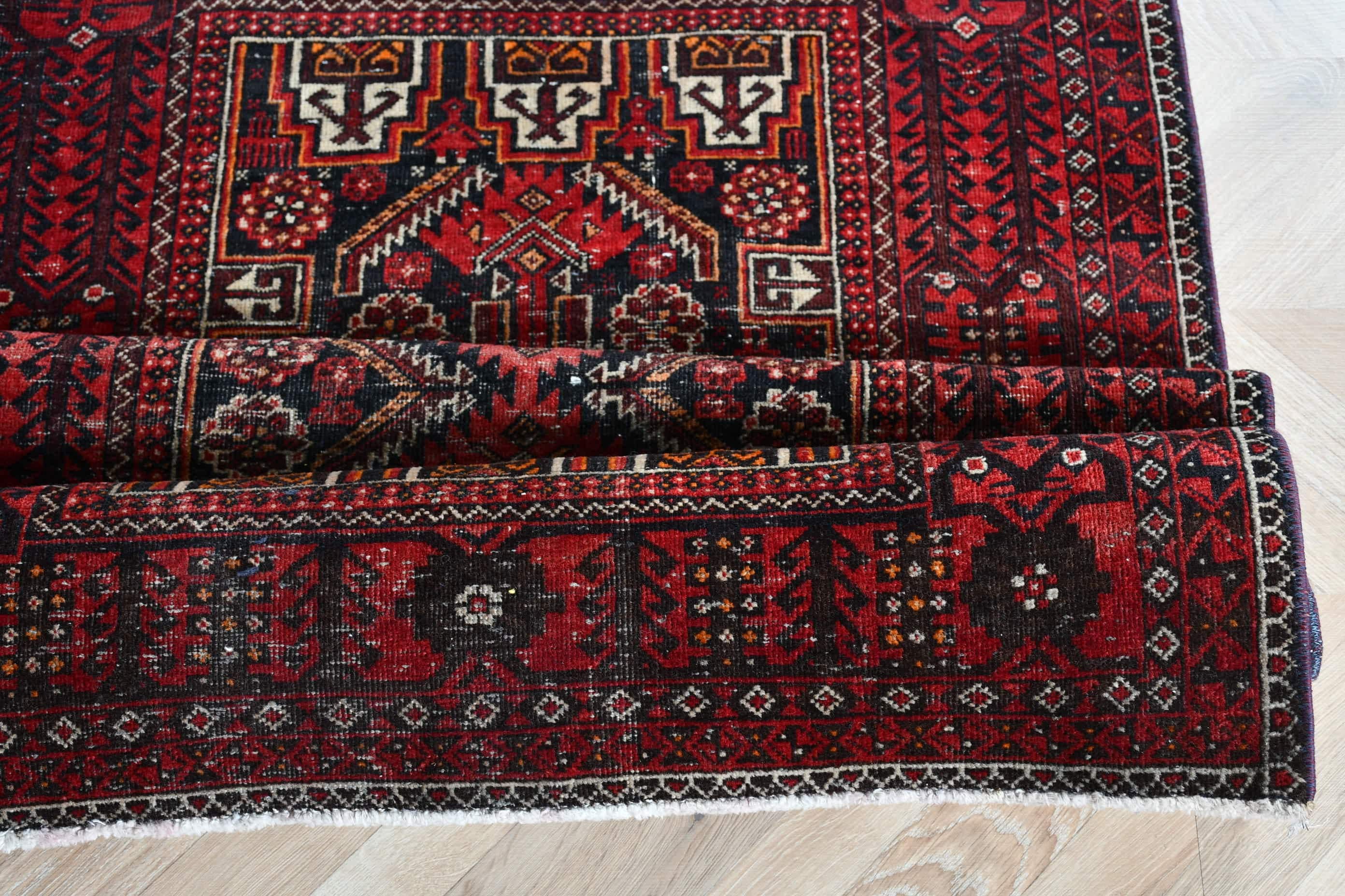 Rugs for Nursery, Bedroom Rug, Turkish Rug, Oriental Rug, Nursery Rug, Kitchen Rug, Red Oushak Rugs, Vintage Rugs, 2.9x5.5 ft Accent Rug
