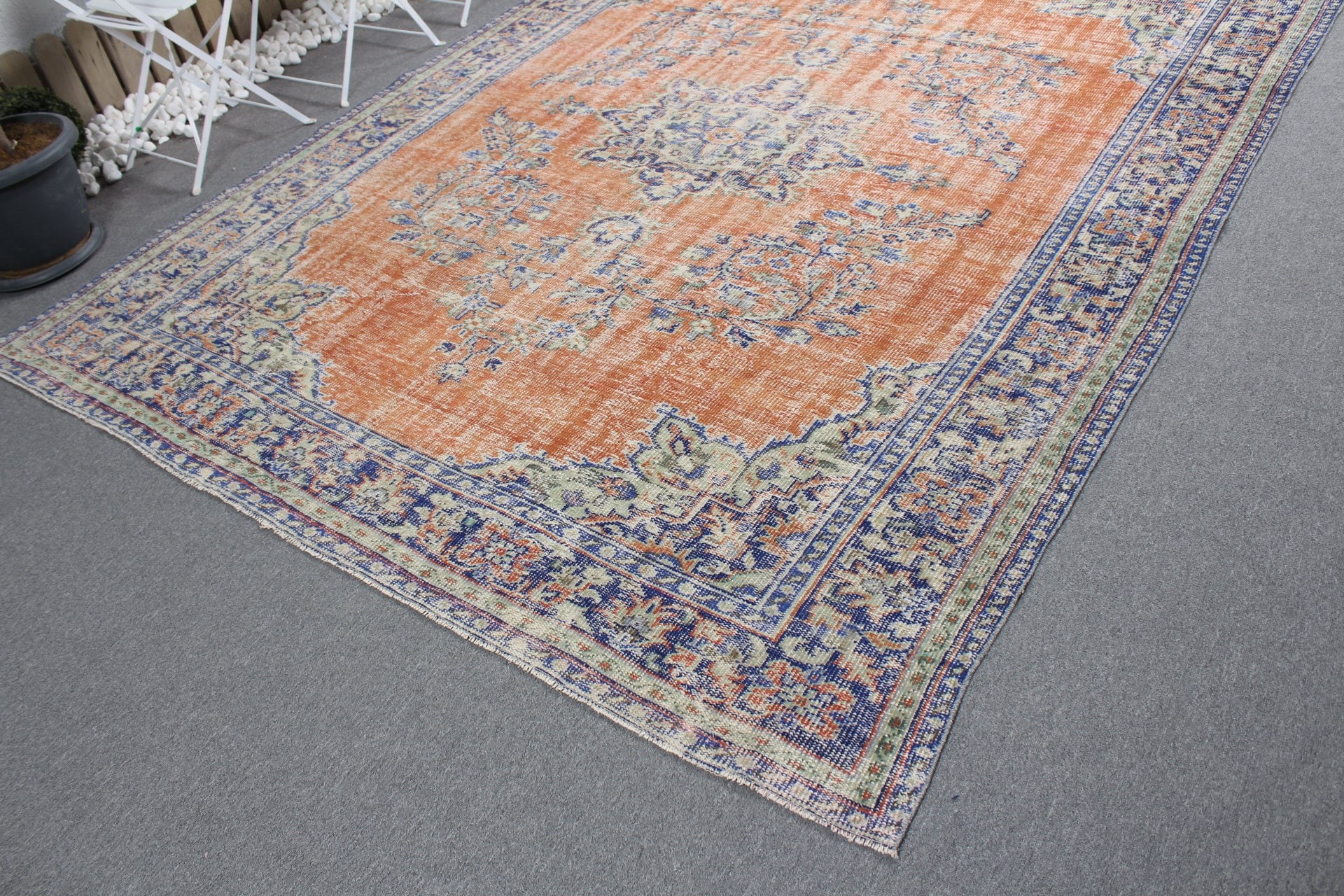 Dining Room Rug, Moroccan Rug, Red Oriental Rug, Oushak Rug, 7.4x10.2 ft Oversize Rug, Salon Rug, Turkish Rug, Old Rugs, Vintage Rugs