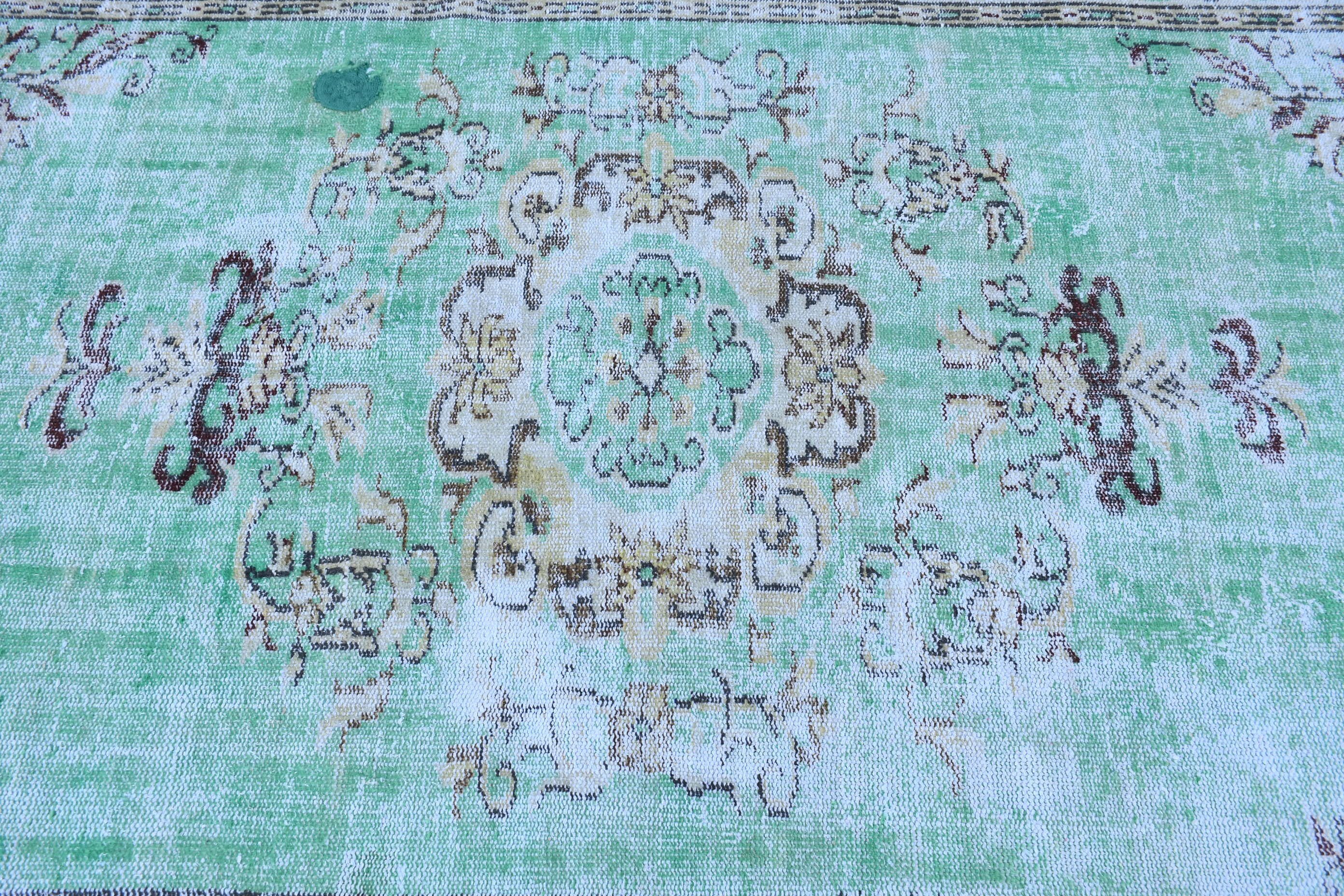 Bedroom Rug, 5.3x9.3 ft Large Rug, Cute Rug, Turkish Rug, Oriental Rug, Green Moroccan Rugs, Living Room Rug, Vintage Rug, Dining Room Rug