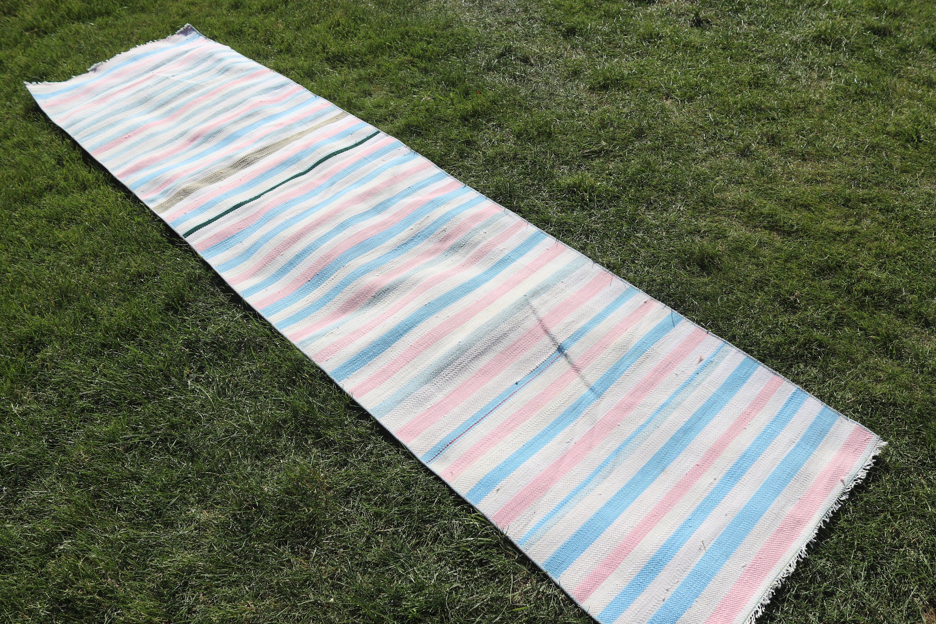 Pembe Ev Dekor Halıları, Mutfak Halıları, Türk Halıları, Uzun Yolluk Halıları, Modern Halı, Kilim, Vintage Halı, 2.1x8.8 ft Yolluk Halısı, Merdiven Halıları