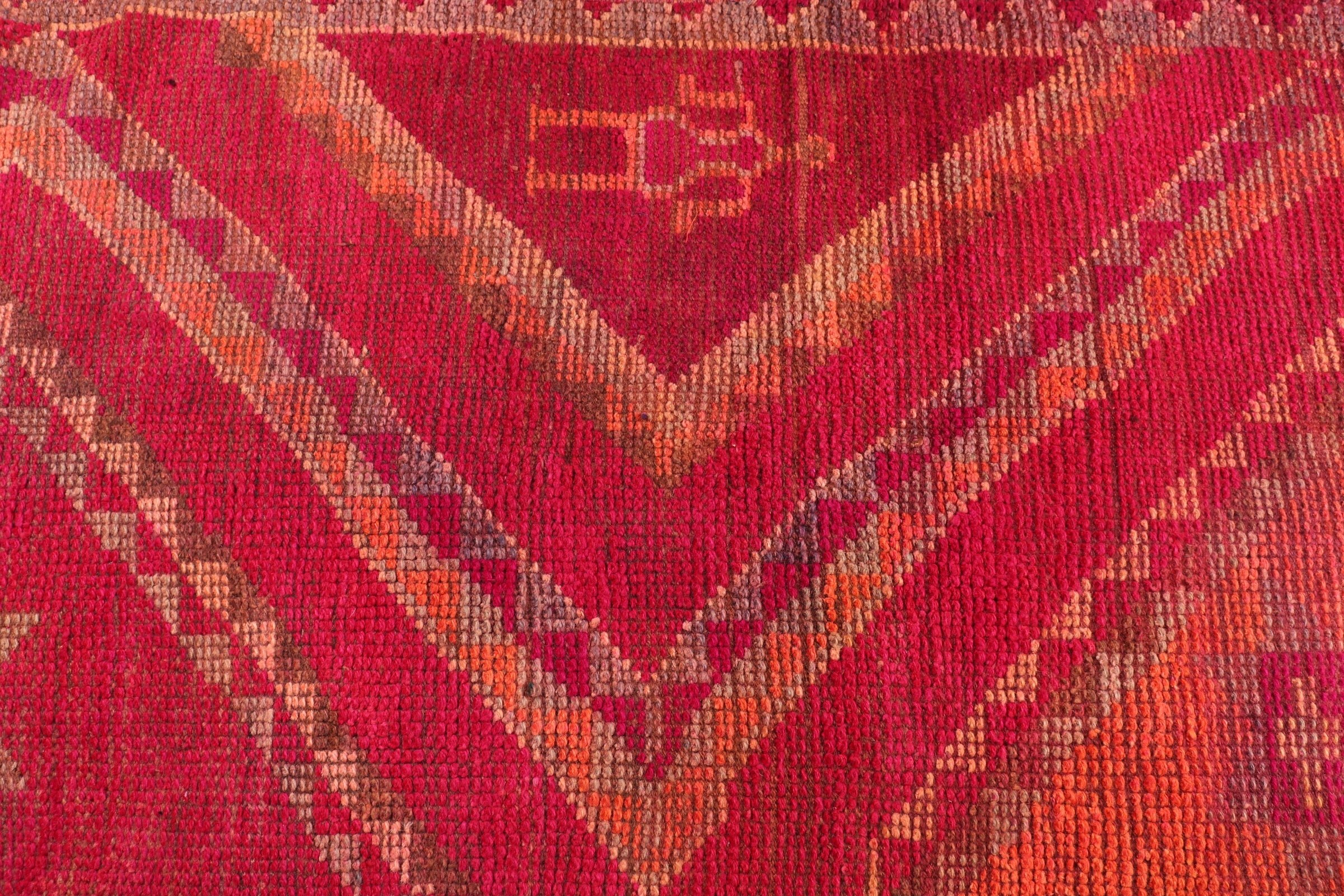 Orange Anatolian Rug, Corridor Rug, Hallway Rugs, 3.1x9.5 ft Runner Rug, Antique Rug, Vintage Rugs, Boho Rug, Turkish Rug, Anatolian Rug