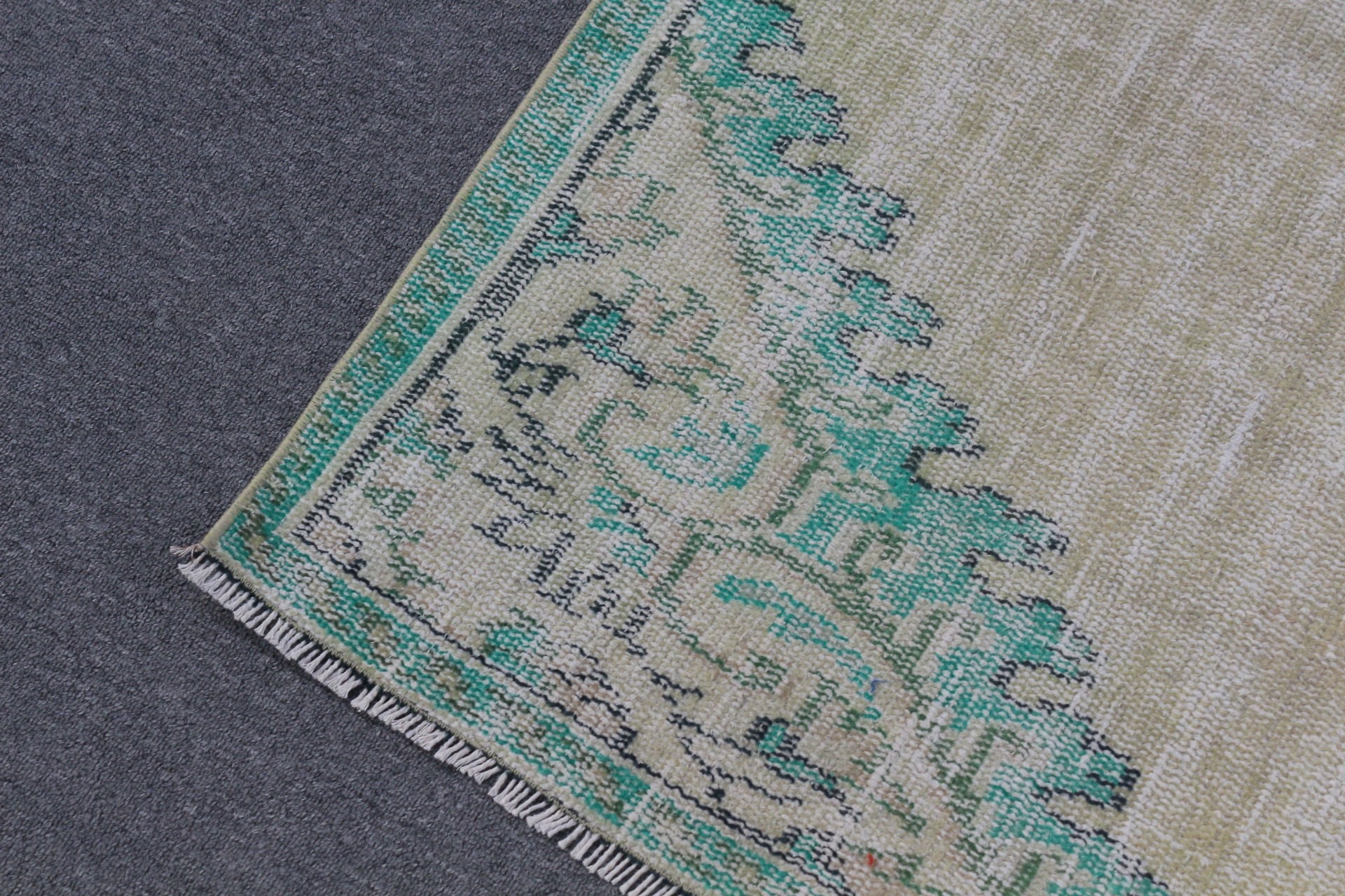 Bedroom Rug, Green Wool Rug, Kitchen Rugs, Turkish Rugs, 4.7x8.4 ft Area Rug, Floor Rug, Vintage Rugs, Rugs for Dining Room