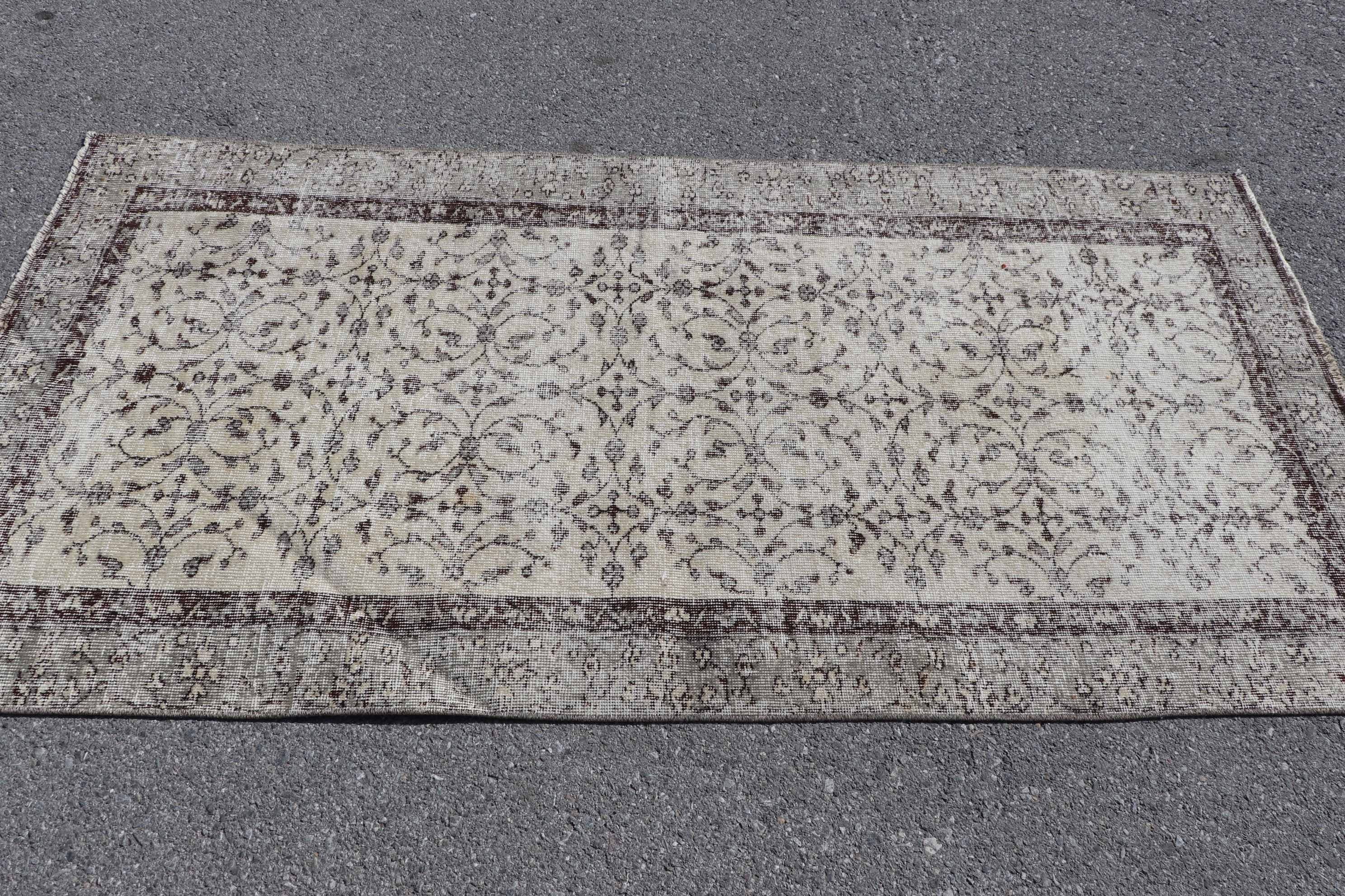 Antique Rug, Turkish Rugs, Bedroom Rugs, Cool Rug, Kitchen Rug, Beige Home Decor Rug, Ethnic Rug, Vintage Rug, 3.4x6.7 ft Accent Rugs