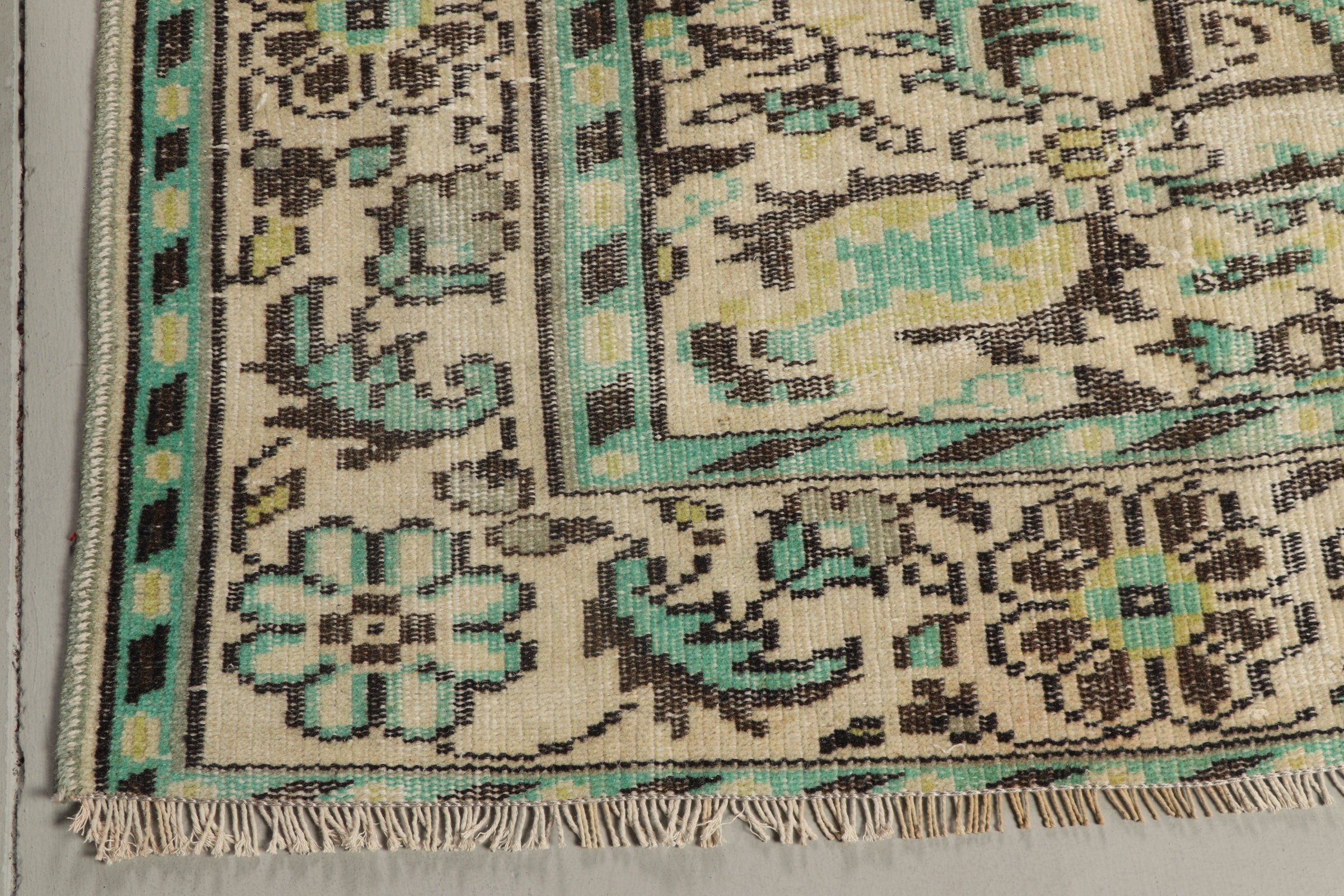 Handwoven Rugs, Beige Antique Rug, Bedroom Rugs, 6.1x10.2 ft Large Rugs, Turkish Rug, Vintage Rug, Wool Rugs, Dining Room Rug