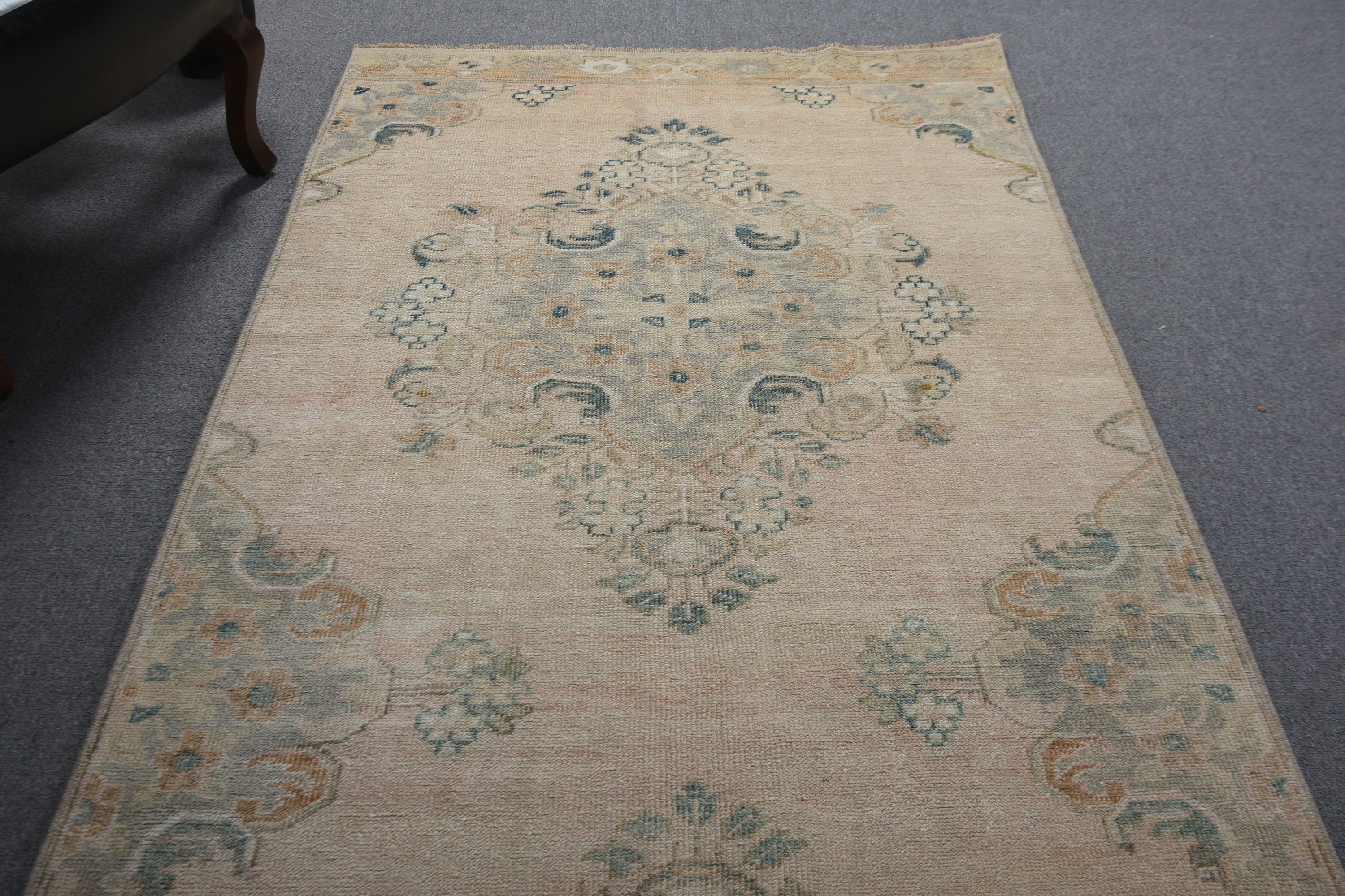 Koridor Halıları, Koridor Halıları, Vintage Halı, Oushak Halı, Türk Halısı, 3.7x11 ft Runner Halıları, Sevimli Halılar, Kahverengi Ev Dekorasyonu Halıları, Antika Halı