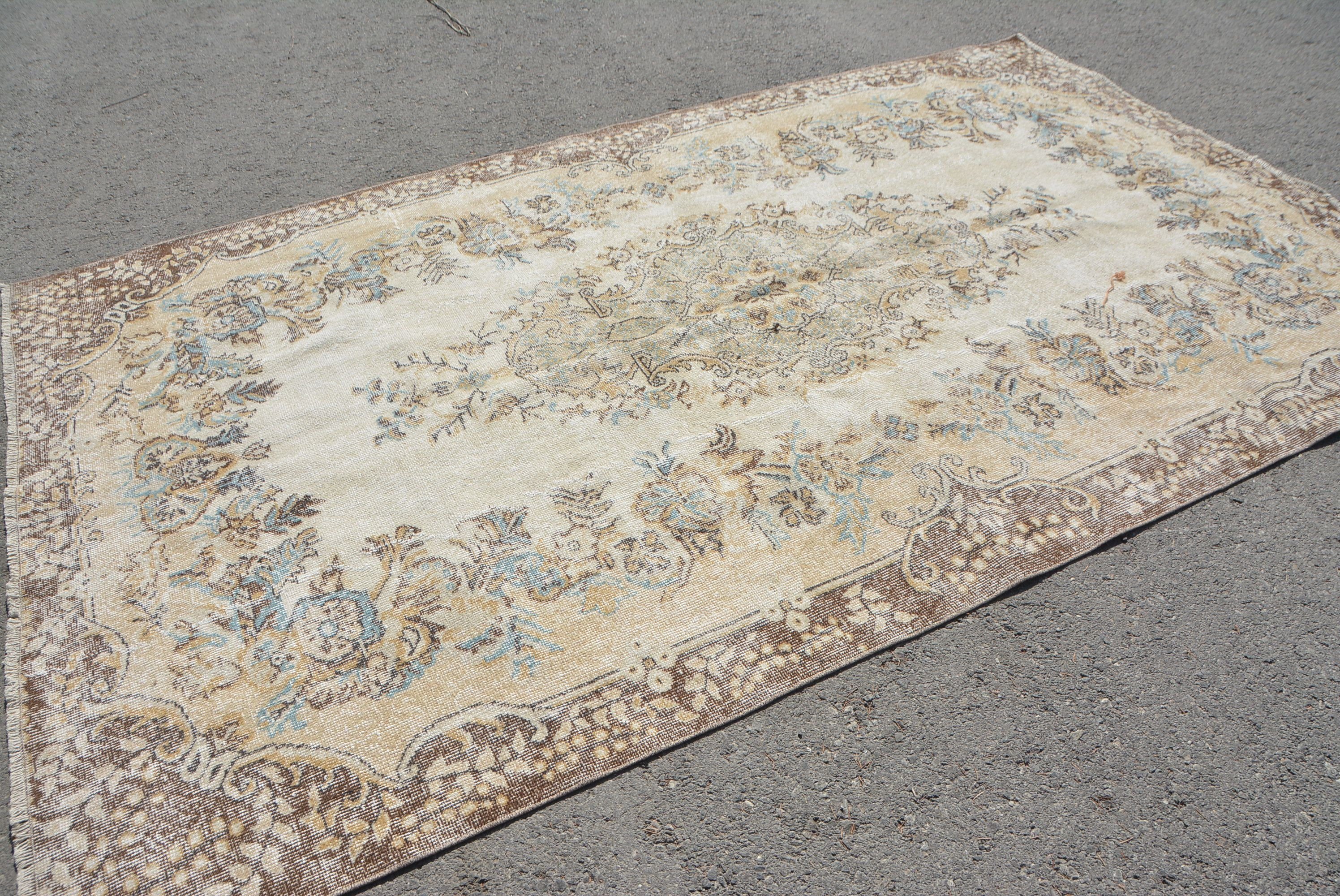 Living Room Rug, Rugs for Dining Room, Bedroom Rug, Vintage Rug, Turkish Rugs, Moroccan Rug, 5.9x9.8 ft Large Rugs, Dining Room Rugs