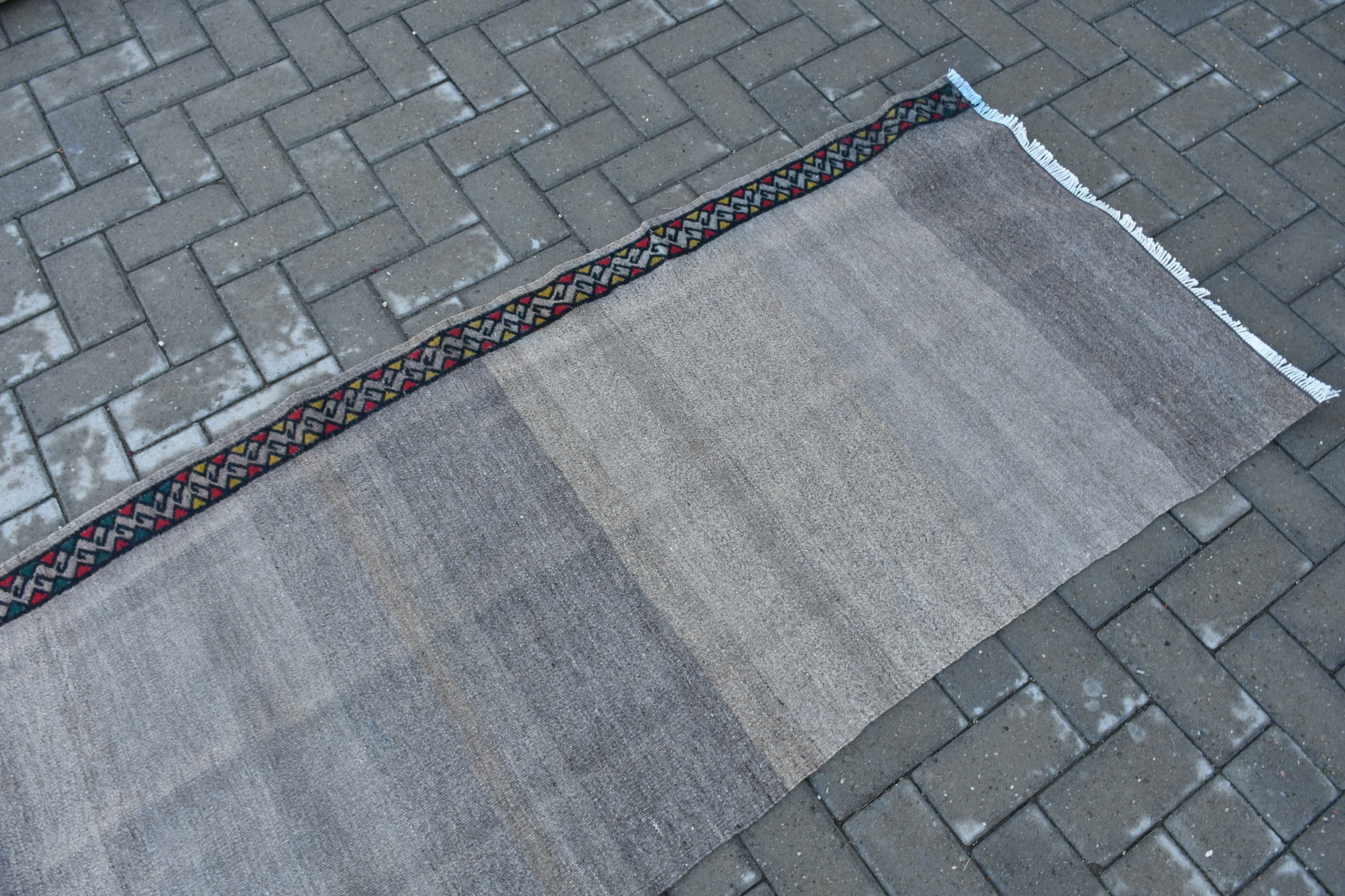 Oushak Halı, Koridor Halıları, Kahverengi Yatak Odası Halısı, Vintage Halı, Kilim, Türk Halısı, Mutfak Halısı, 2.6x7.6 ft Runner Halısı, Anadolu Halısı