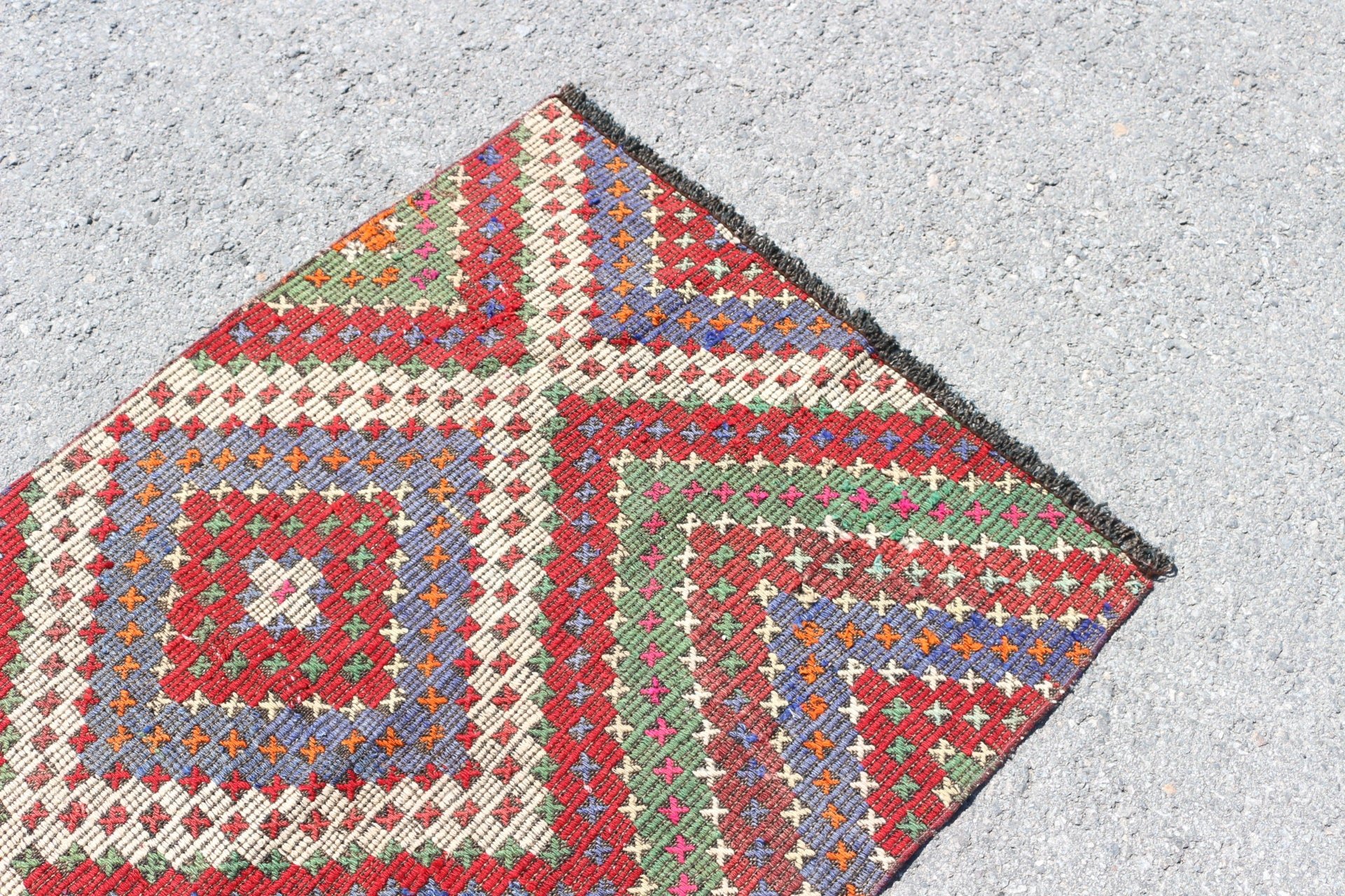 Vintage Rugs, Turkish Rug, Entry Rug, 2.9x3.7 ft Small Rug, Home Decor Rug, Kitchen Rug, Rugs for Door Mat, Bath Rug, Red Bedroom Rug