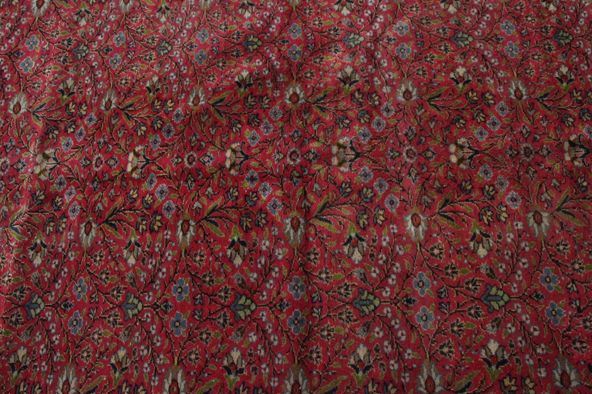 Dekoratif Halı, Kırmızı Oushak Halılar, 6.3x9.4 ft Büyük Halı, Oturma Odası Halıları, Türk Halısı, Vintage Halı, Yatak Odası Halısı, Salon Halısı, Mutfak Halıları