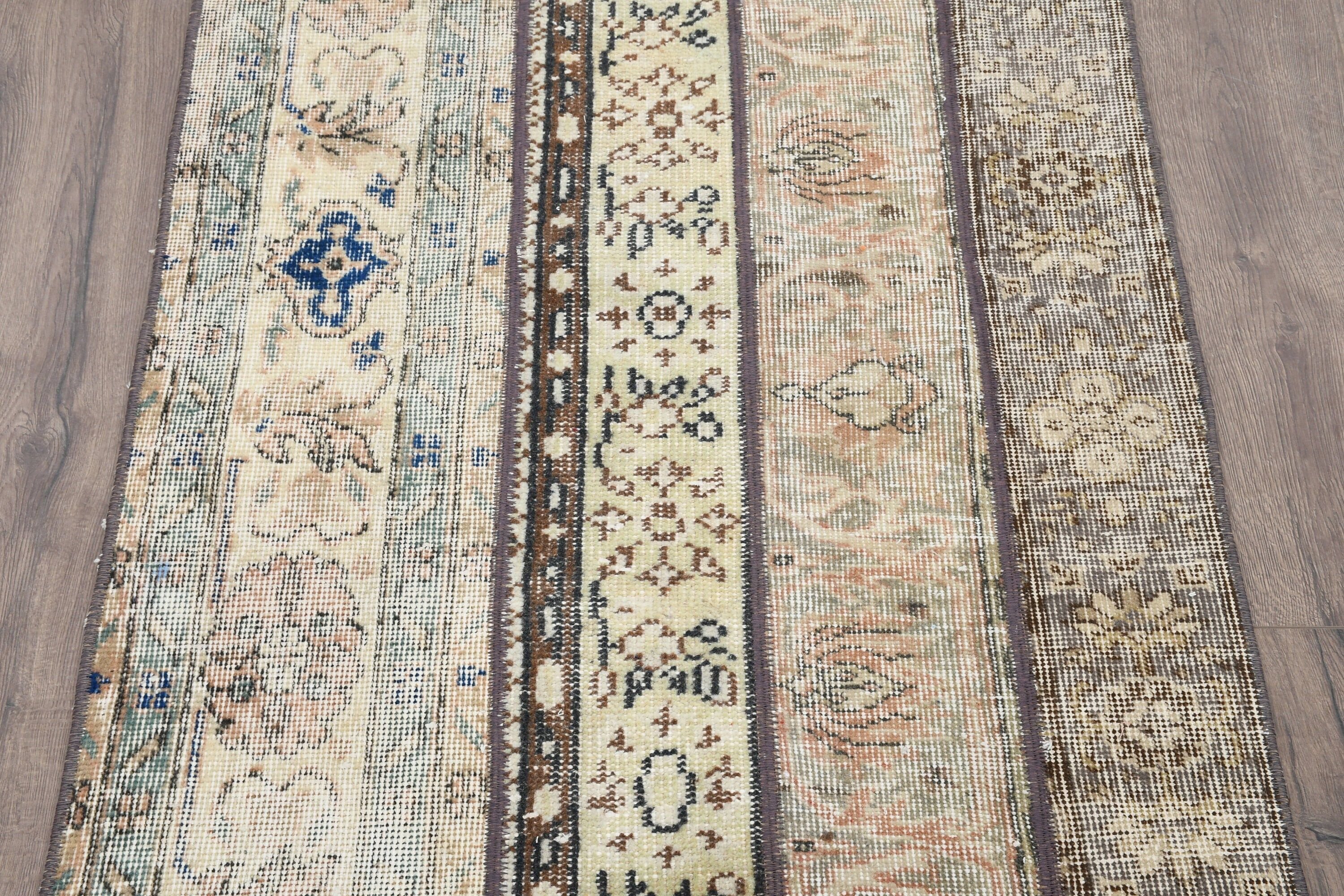 Corridor Rug, Home Decor Rug, 2.7x8.3 ft Runner Rugs, Rugs for Hallway, Dorm Rug, Beige Antique Rug, Turkish Rugs, Vintage Rugs, Floor Rug