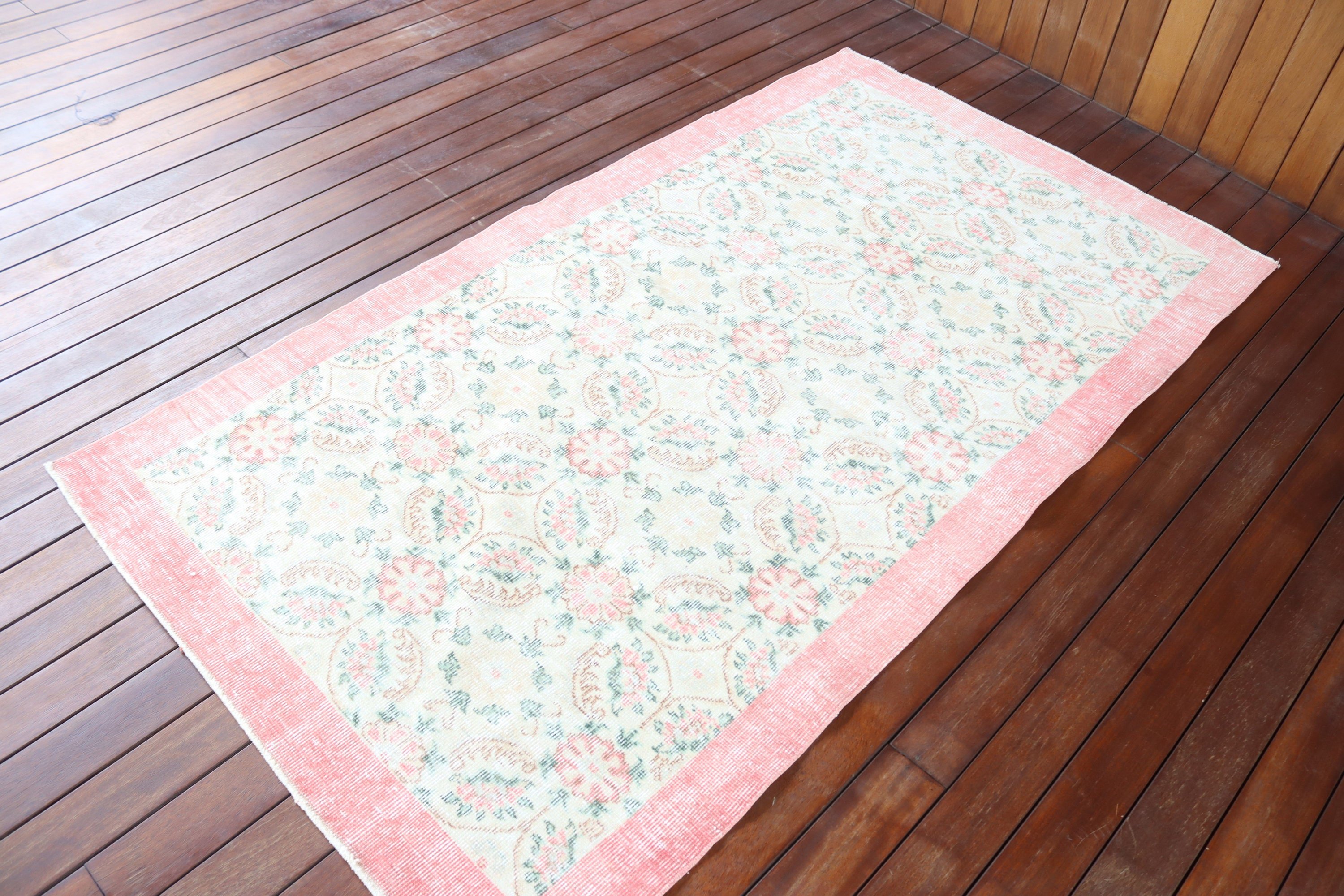 Luxury Rug, Boho Accent Rugs, Turkish Rugs, Anatolian Rug, Vintage Rugs, Pink Flatweave Rug, Nursery Rug, 3.5x6.6 ft Accent Rug, Floor Rugs