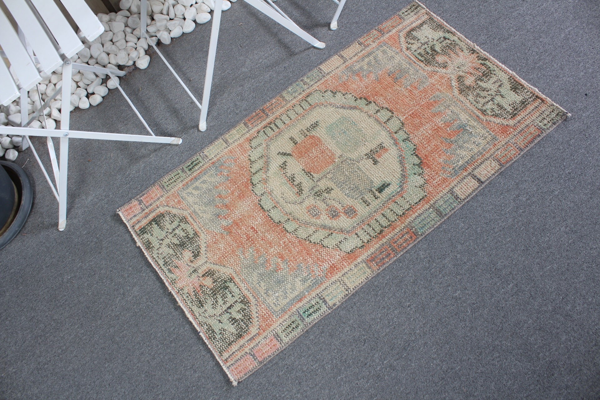 Bedroom Rugs, 1.9x3.5 ft Small Rug, Nursery Rugs, Aztec Rug, Antique Rugs, Orange Home Decor Rug, Turkish Rug, Home Decor Rugs, Vintage Rug