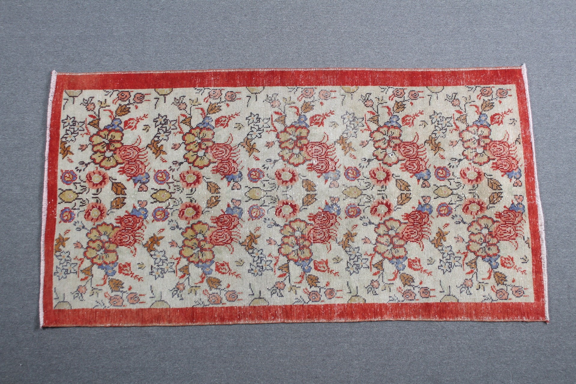 Turkish Rug, Rugs for Dining Room, Vintage Rugs, Dorm Rug, Bedroom Rugs, Red Antique Rugs, Indoor Rug, 3.6x6.8 ft Area Rugs, Anatolian Rugs