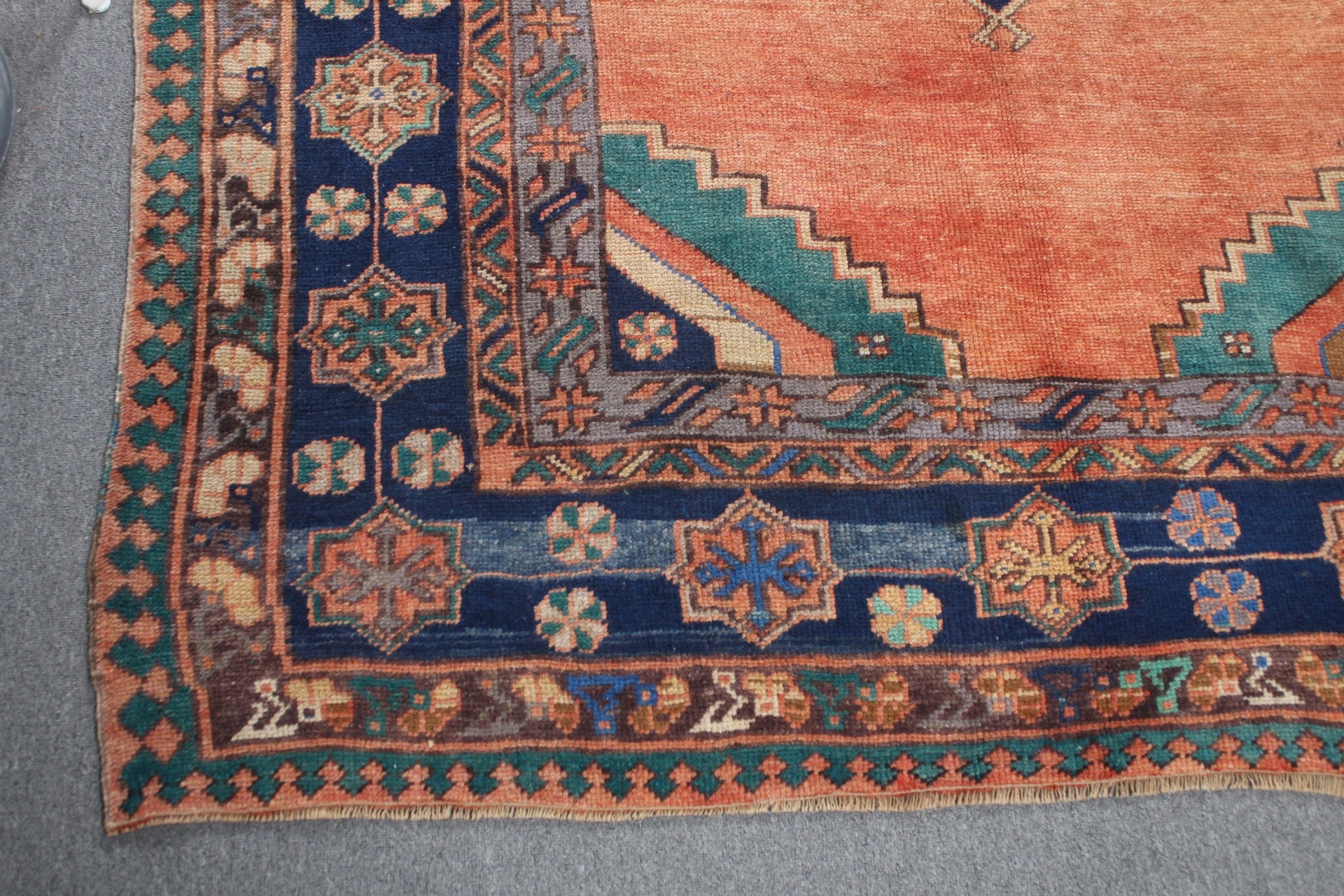 Salon Halısı, 5.2x11 ft Büyük Halı, Yatak Odası Halısı, Turuncu Ev Dekorasyonu Halısı, Oushak Halısı, Türk Halıları, Vintage Dekor Halıları, Vintage Halılar, Mutfak Halısı