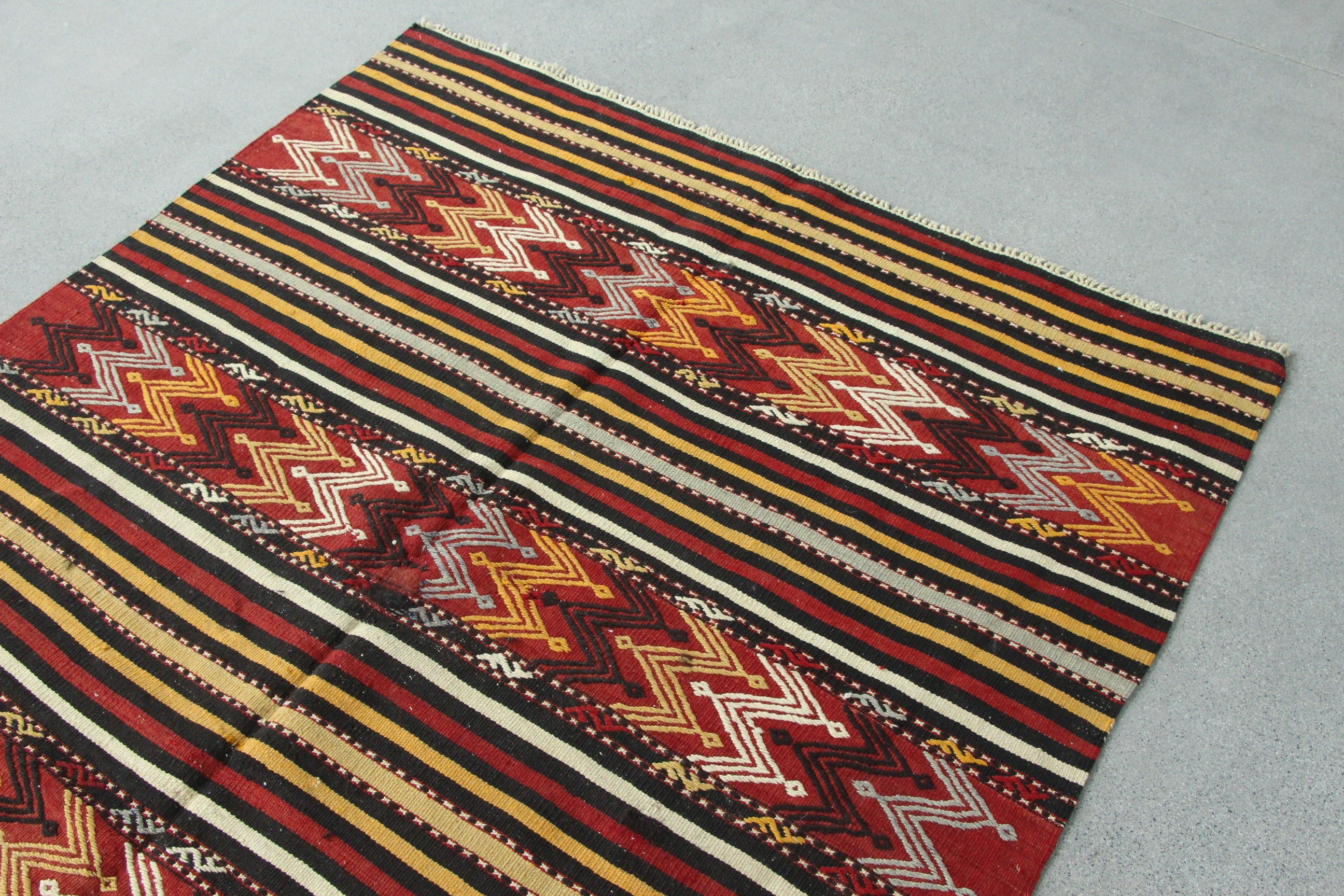 Anadolu Halıları, Kırmızı Fas Halıları, Fas Halısı, Salon Halısı, Vintage Halı, Kilim, 4.6x8.9 ft Büyük Halı, Eski Halı, Oturma Odası Halısı, Türk Halısı