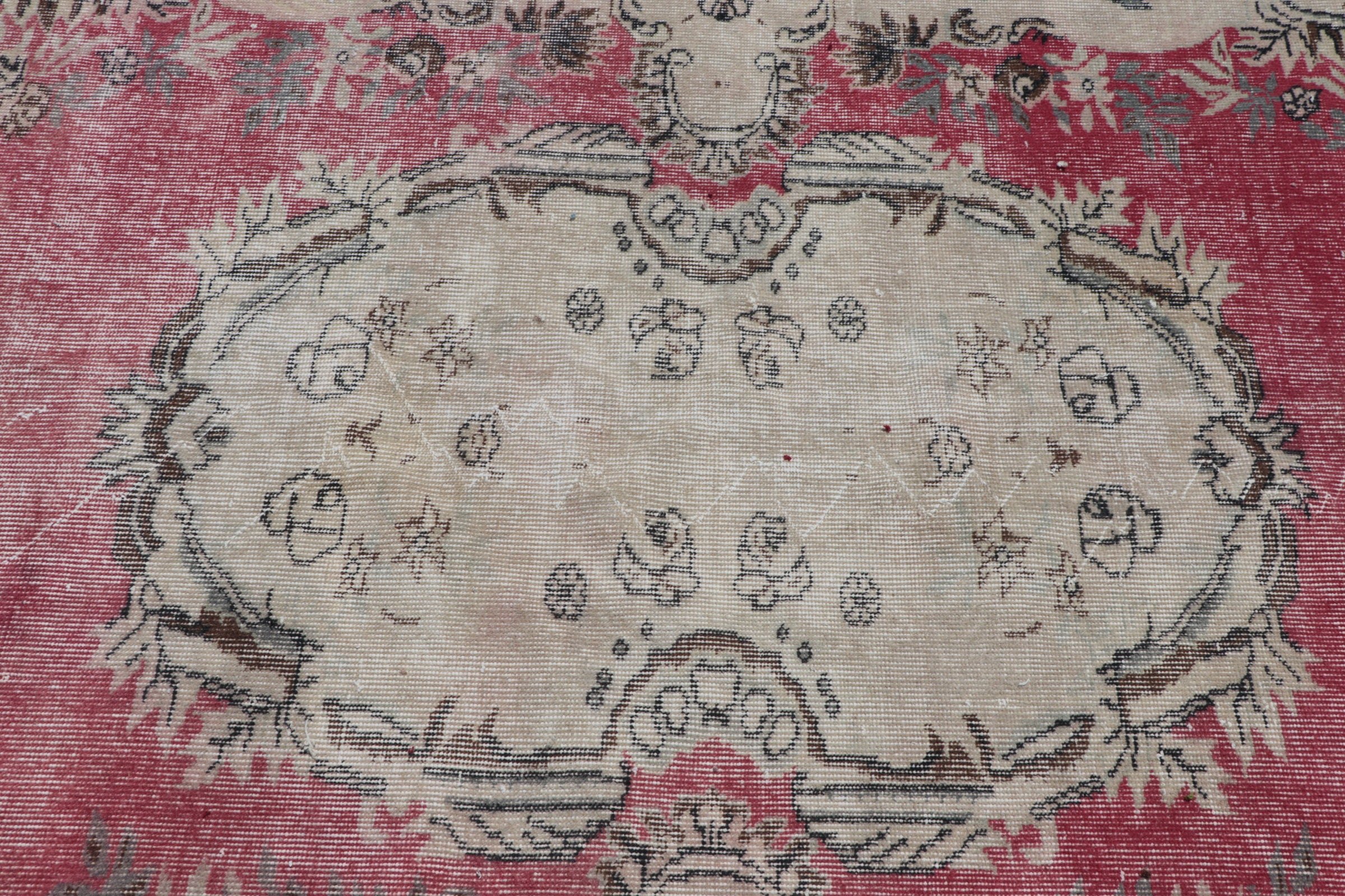 Salon Rug, Dining Room Rug, Oushak Rugs, Home Decor Rug, Vintage Rugs, Red Floor Rugs, Turkish Rug, 5.9x8.9 ft Large Rug, Rugs for Bedroom