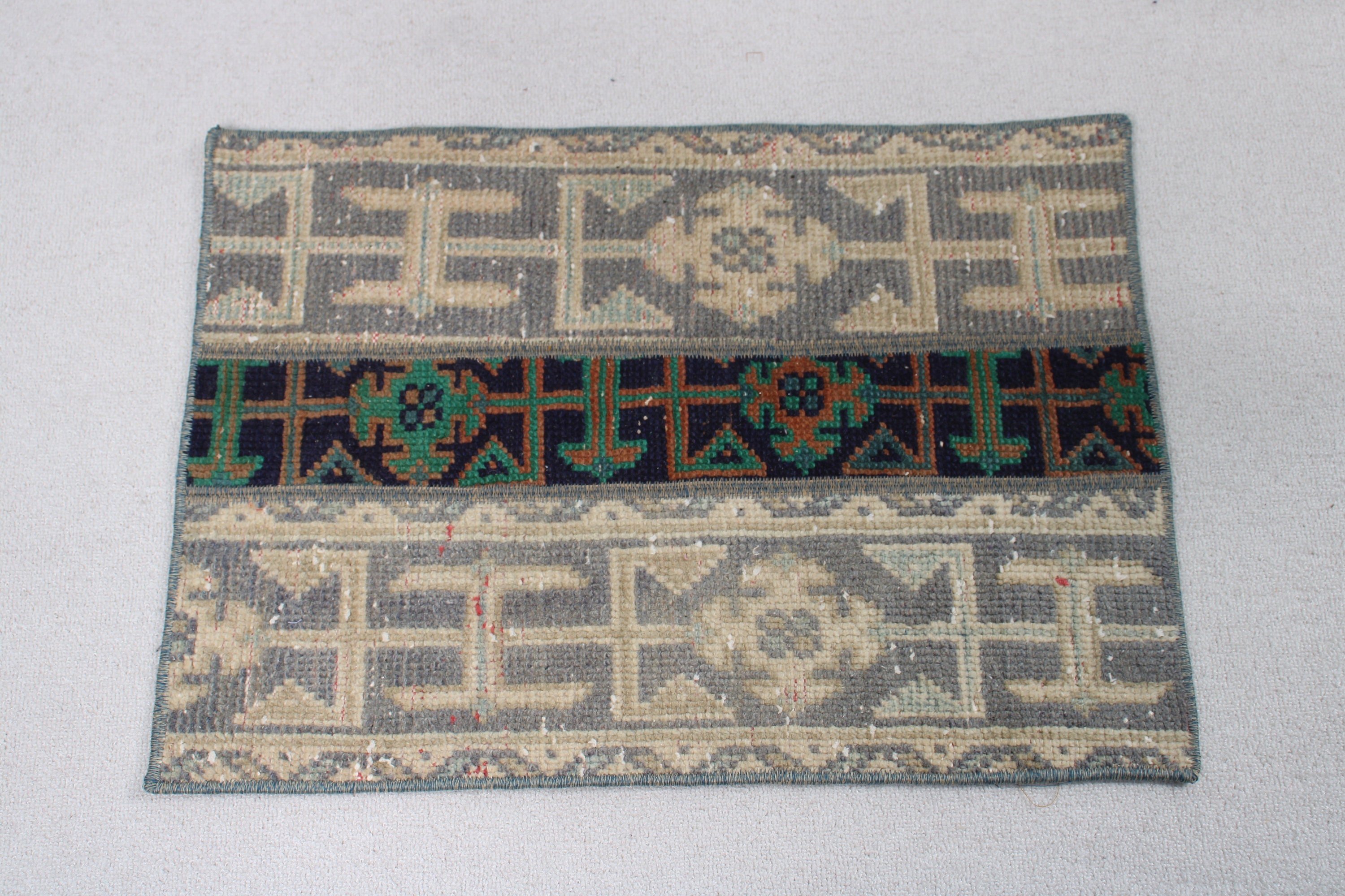 1.6x2.3 ft Küçük Halı, Giriş Halısı, Yatak Odası Halıları, Ev Dekorasyonu Halısı, Mavi Antika Halı, Türk Halıları, Vintage Halılar, Ofis Halıları, Küçük Alan Halıları