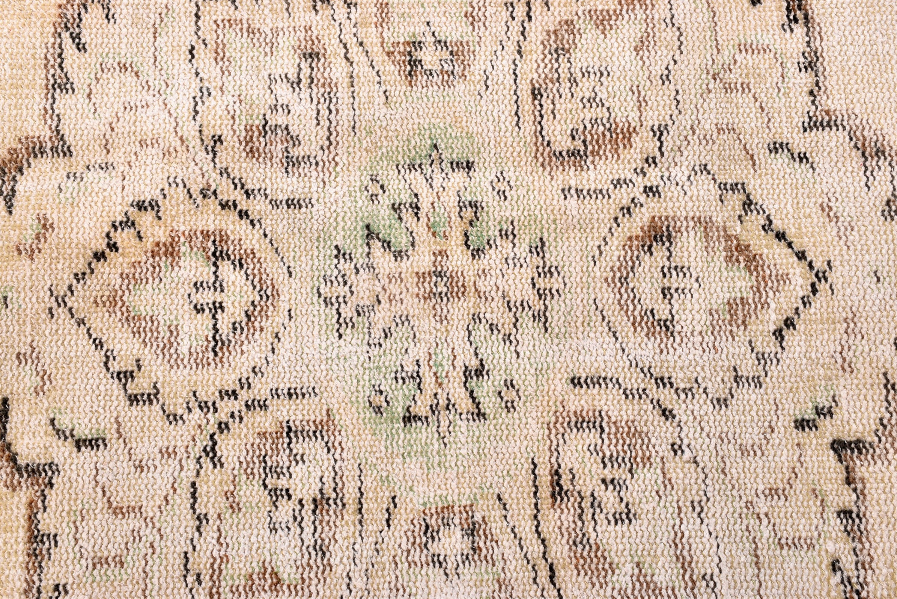 Geometric Rug, Turkish Rug, Large Oushak Rugs, 6x9.2 ft Large Rugs, Vintage Rugs, Bedroom Rugs, Exotic Rug, Oushak Rug, Beige Statement Rug