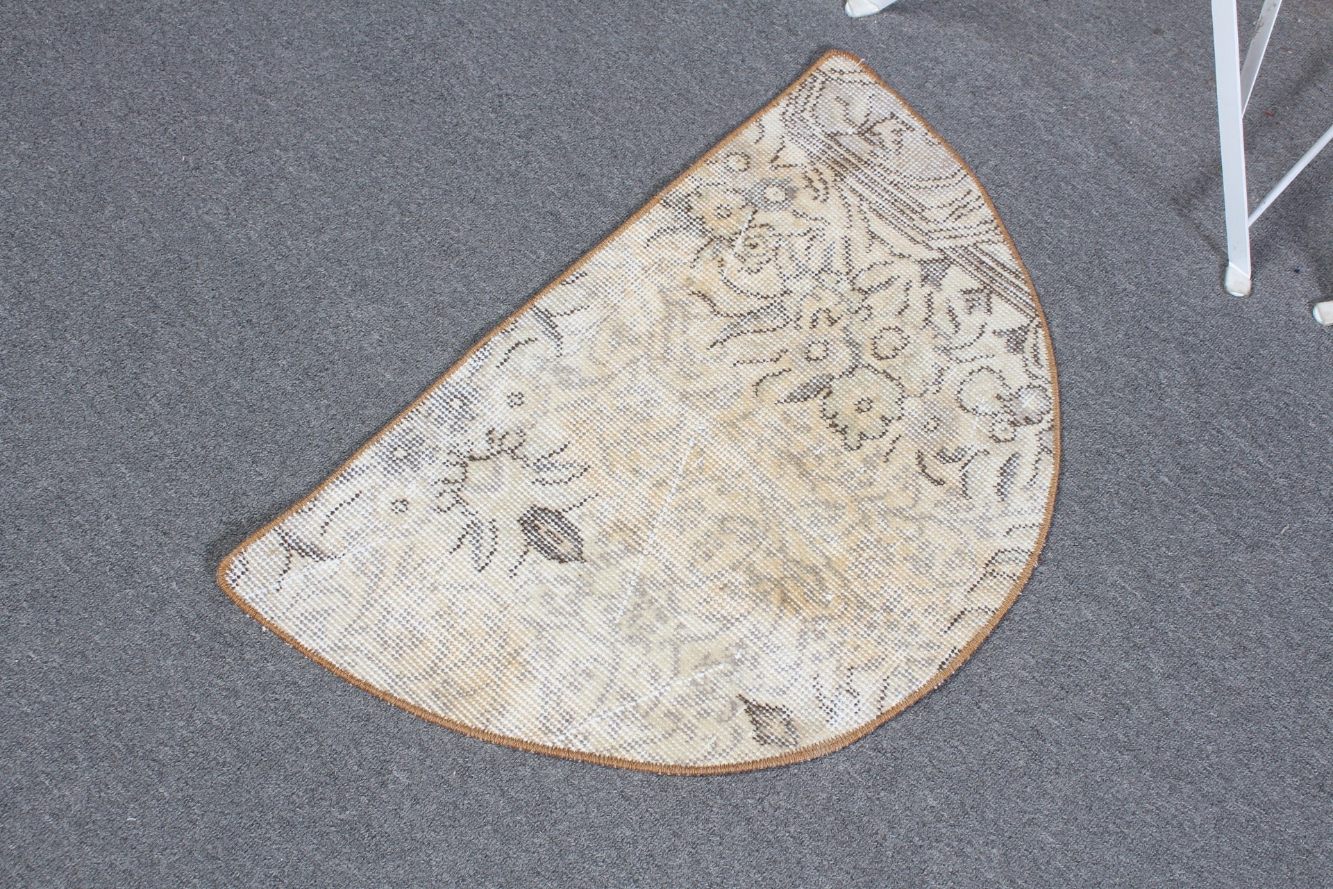 Mutfak Halısı, Soluk Halı, 2.4x1.5 ft Küçük Halı, Türk Halısı, Duvara Asılı Halı, Vintage Halı, Sarı Antika Halılar, Araba Paspas Halıları, Oushak Halıları