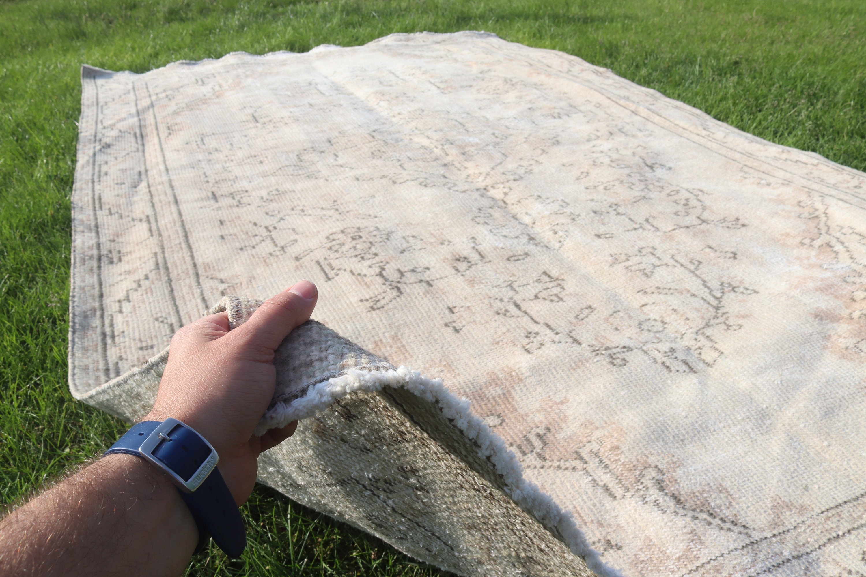 Vintage Rug, Handwoven Rug, 5.4x8.8 ft Large Rug, Antique Rug, Beige Modern Rugs, Turkish Rug, Salon Rug, Dining Room Rug, Anatolian Rugs