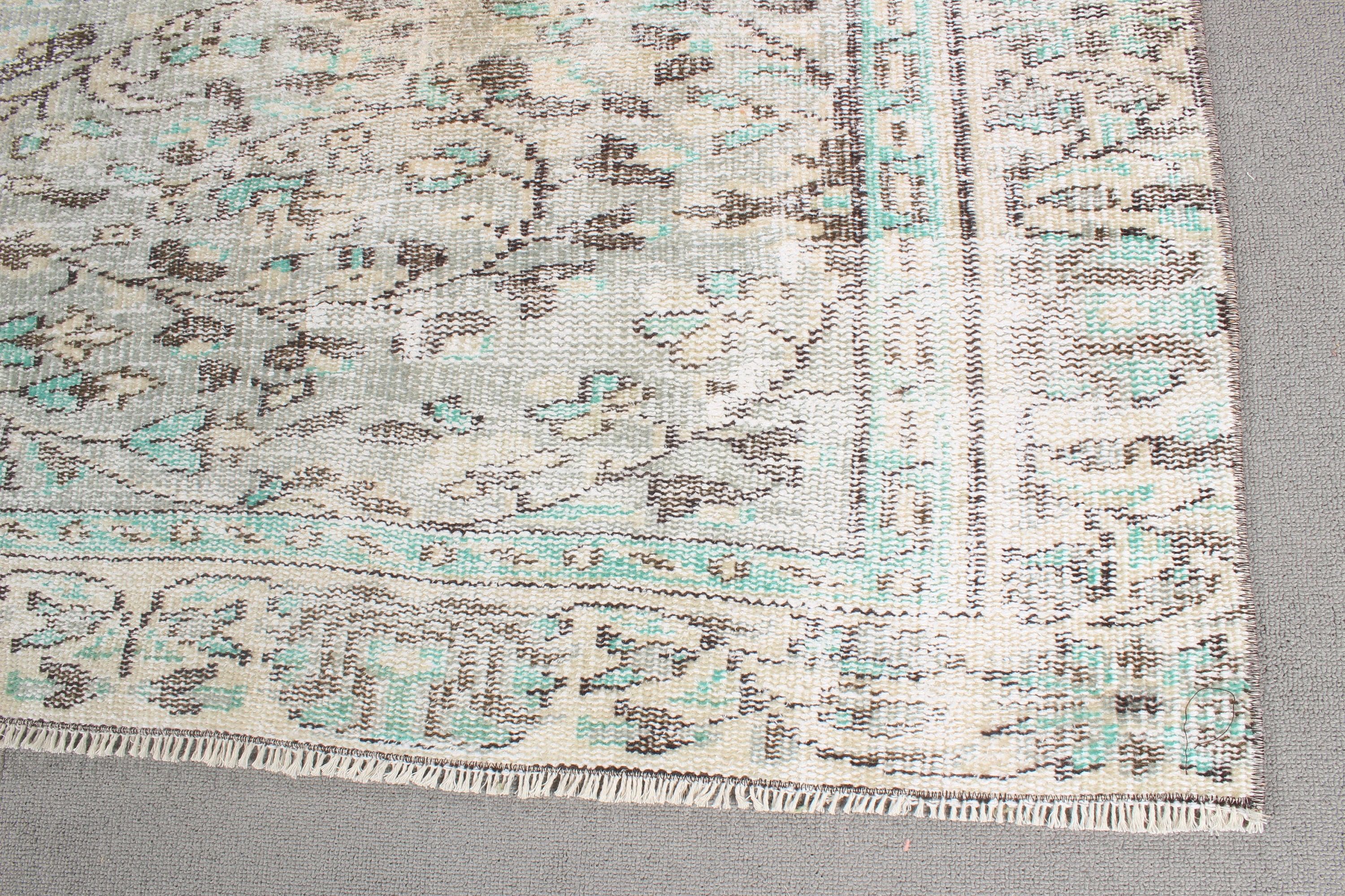 Large Oushak Rug, Oriental Rugs, Vintage Rugs, Boho Rug, Turkish Rugs, Green Cool Rugs, Moroccan Rugs, 5.5x8.8 ft Large Rugs, Bedroom Rug