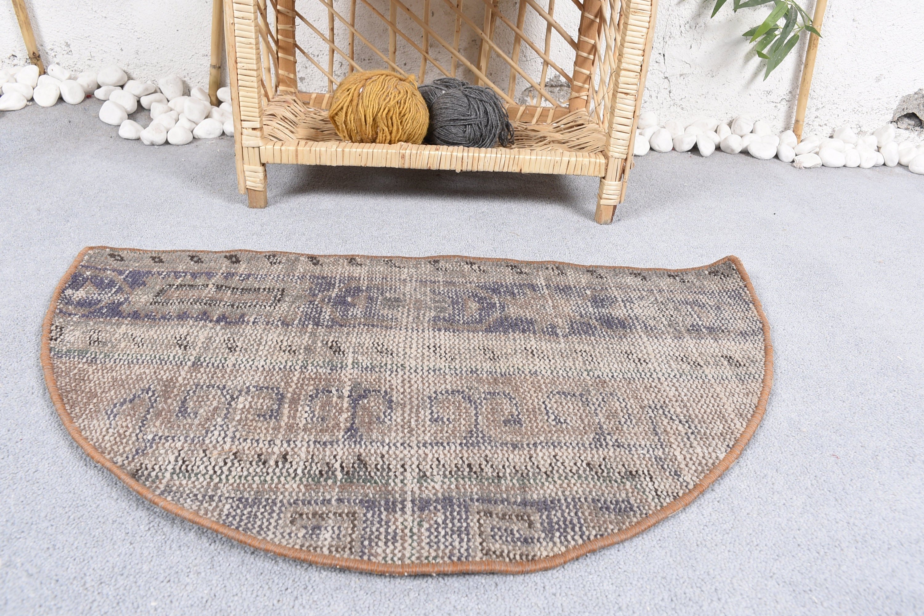 Rugs for Bedroom, Entry Rugs, Bedroom Rug, Vintage Rug, Blue Moroccan Rugs, Cool Rugs, Turkish Rug, Nursery Rug, 2.5x1.5 ft Small Rugs