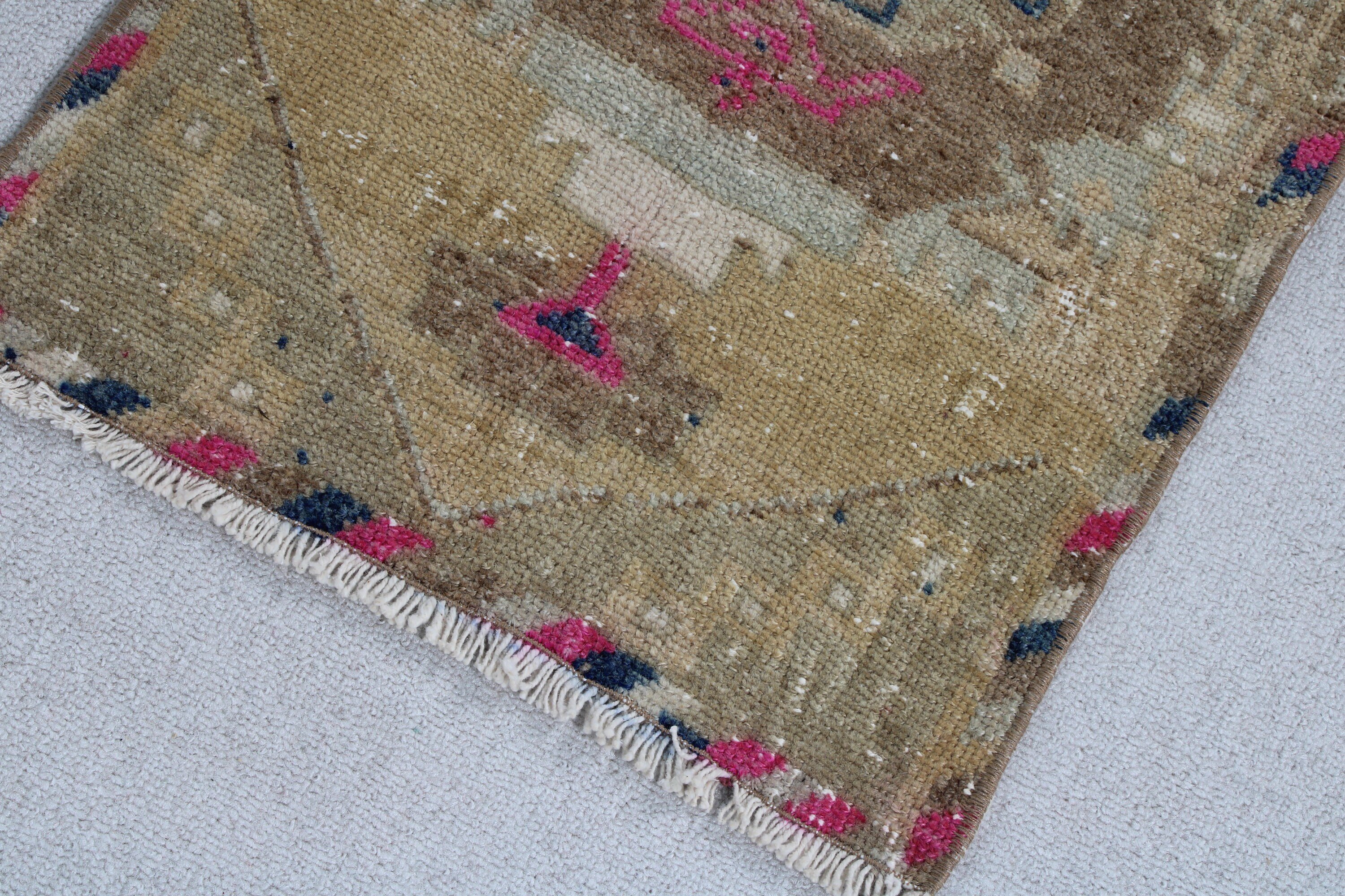 Vintage Rugs, Wall Hanging Rugs, 1.5x2.7 ft Small Rugs, Turkish Rug, Nursery Rug, Aesthetic Rugs, Boho Rug, Bronze Modern Rug, Antique Rug