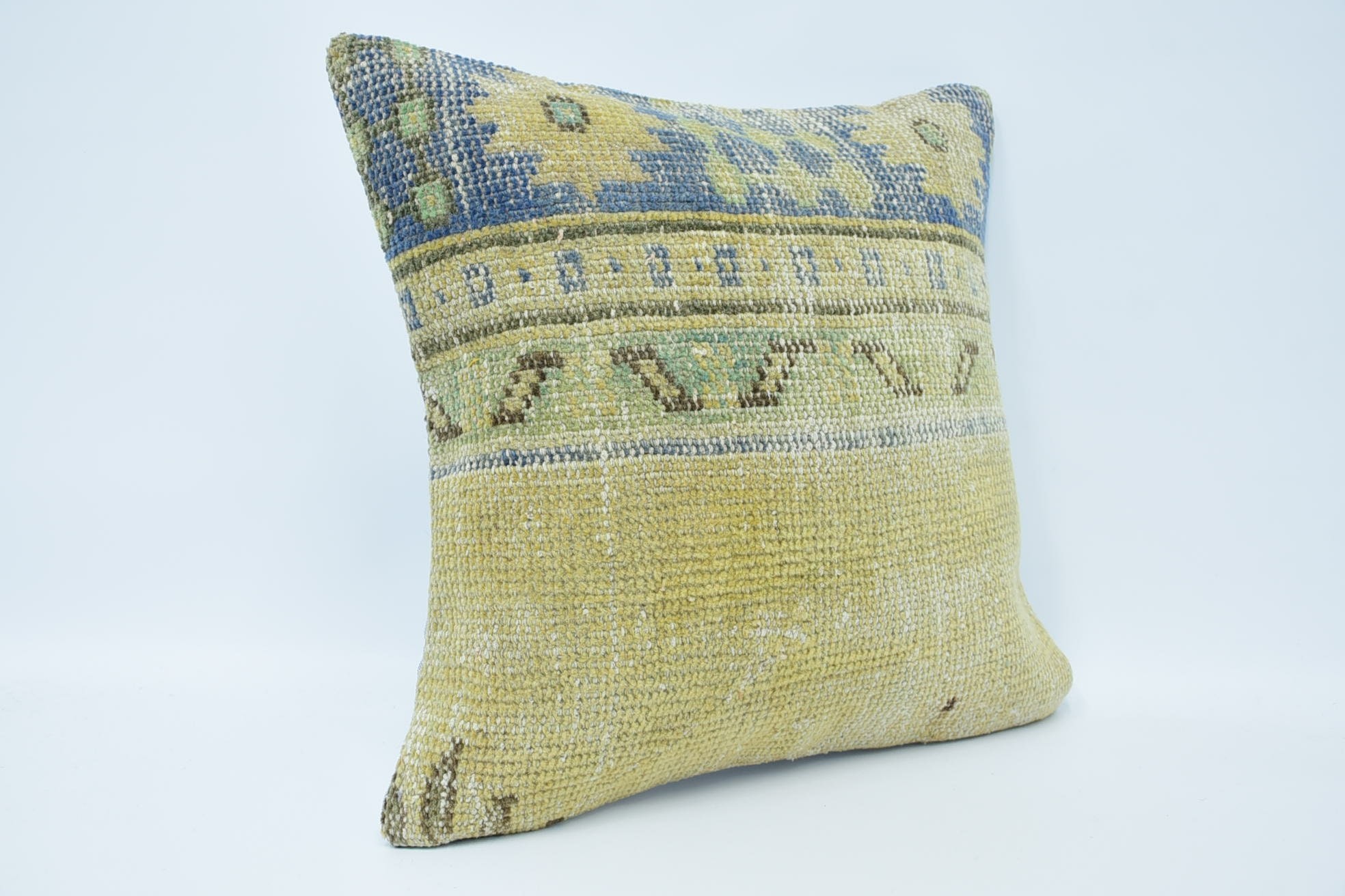 18"x18" Beige Pillow Sham, Meditation Cushion Cover, Turkish Pillow, Home Decor Pillow, Tribal Cushion Cover, Pillow for Sofa