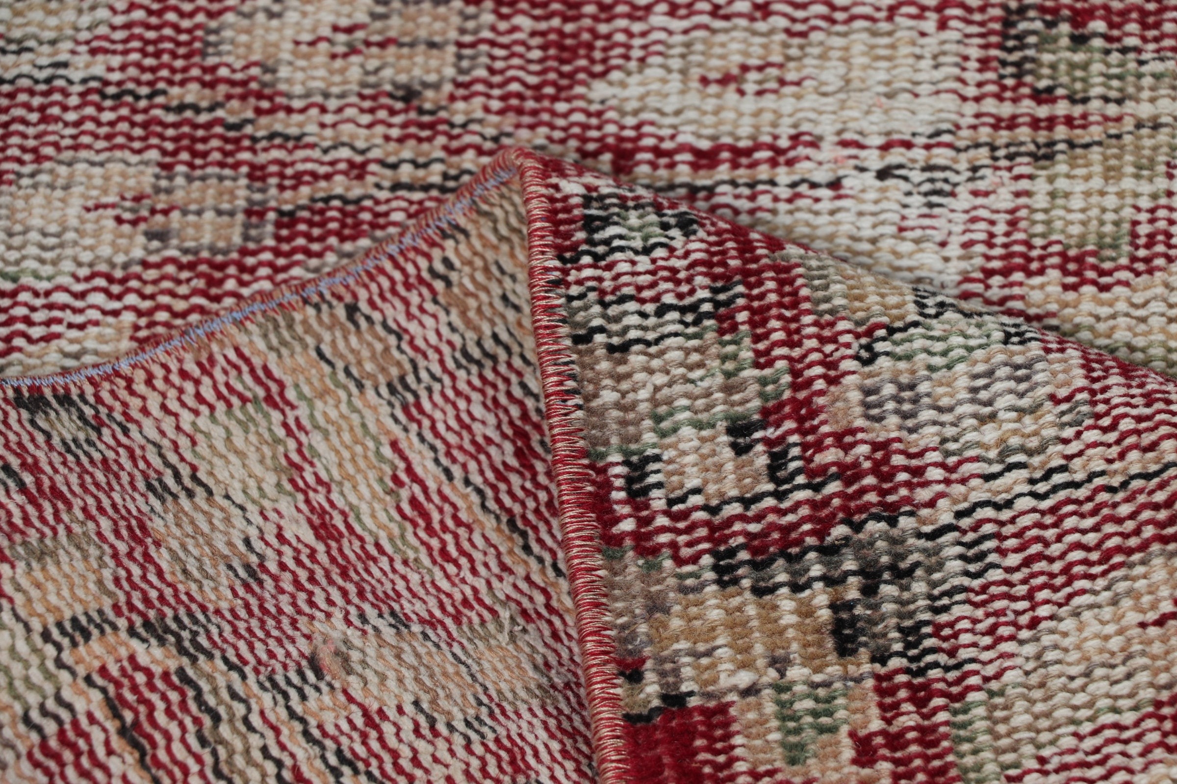 Red Wool Rug, Bedroom Rugs, Nursery Rugs, Turkish Rugs, 3.1x6.5 ft Accent Rug, Vintage Rug, Turkey Rugs, Anatolian Rug, Rugs for Bedroom