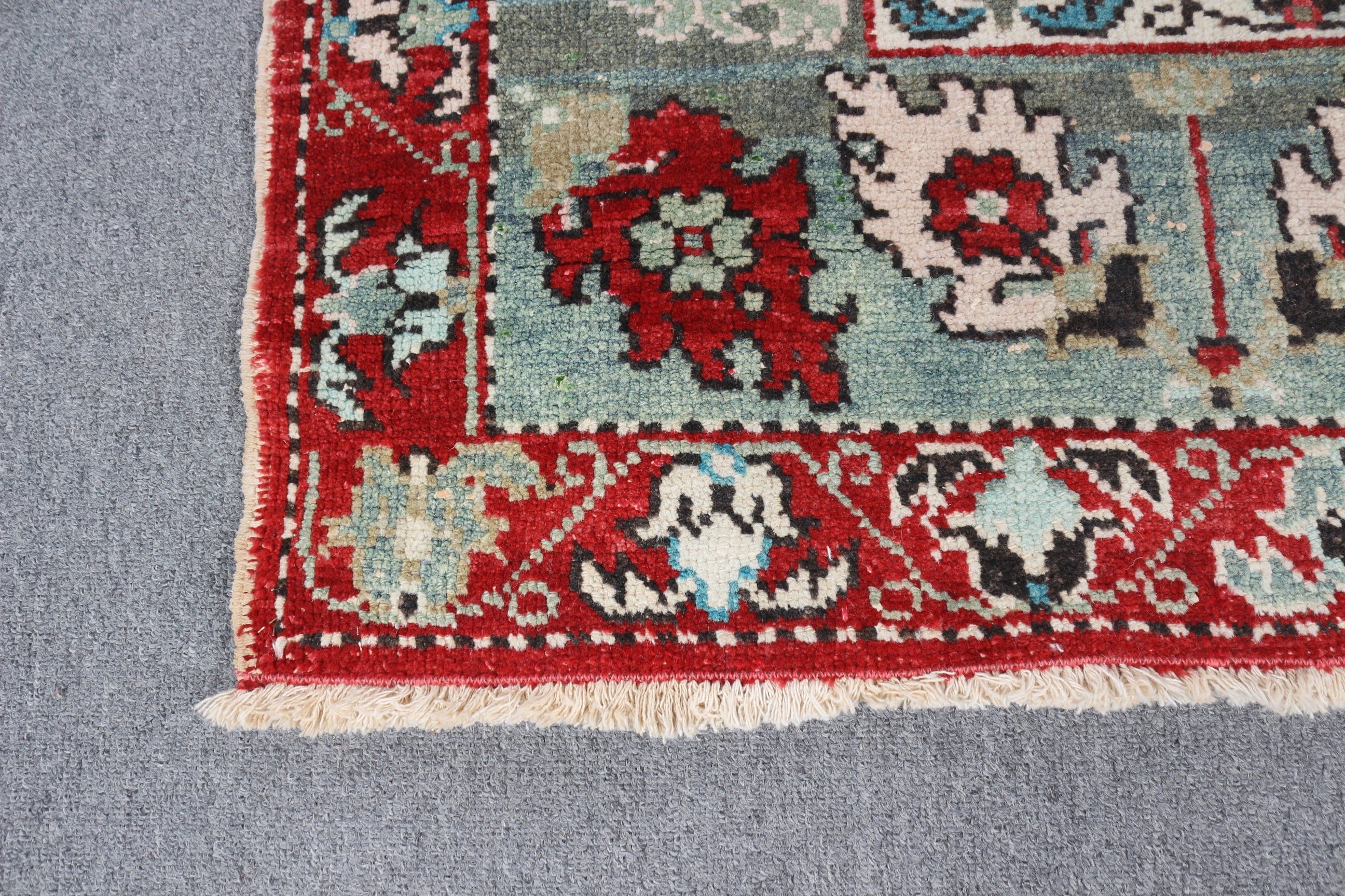 Turkish Rug, Large Oushak Rugs, Large Boho Rugs, Statement Rug, Vintage Rug, Red Moroccan Rug, Office Rugs, Wool Rug, 6.3x9.2 ft Large Rugs