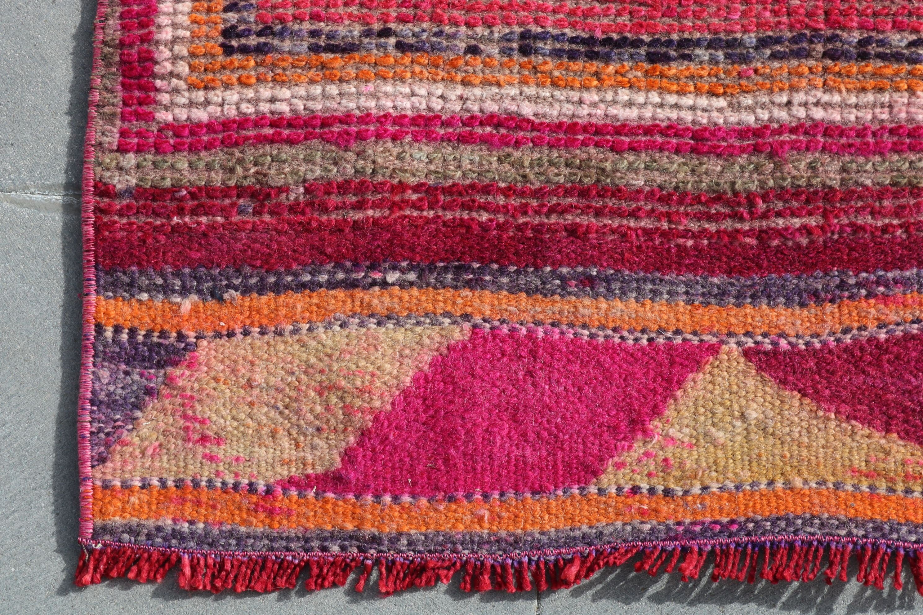 Office Rug, Wool Rugs, Cool Rug, Custom Rugs, Rugs for Kitchen, Turkish Rug, Vintage Rugs, 2.5x9.2 ft Runner Rug, Stair Rug, Kitchen Rug
