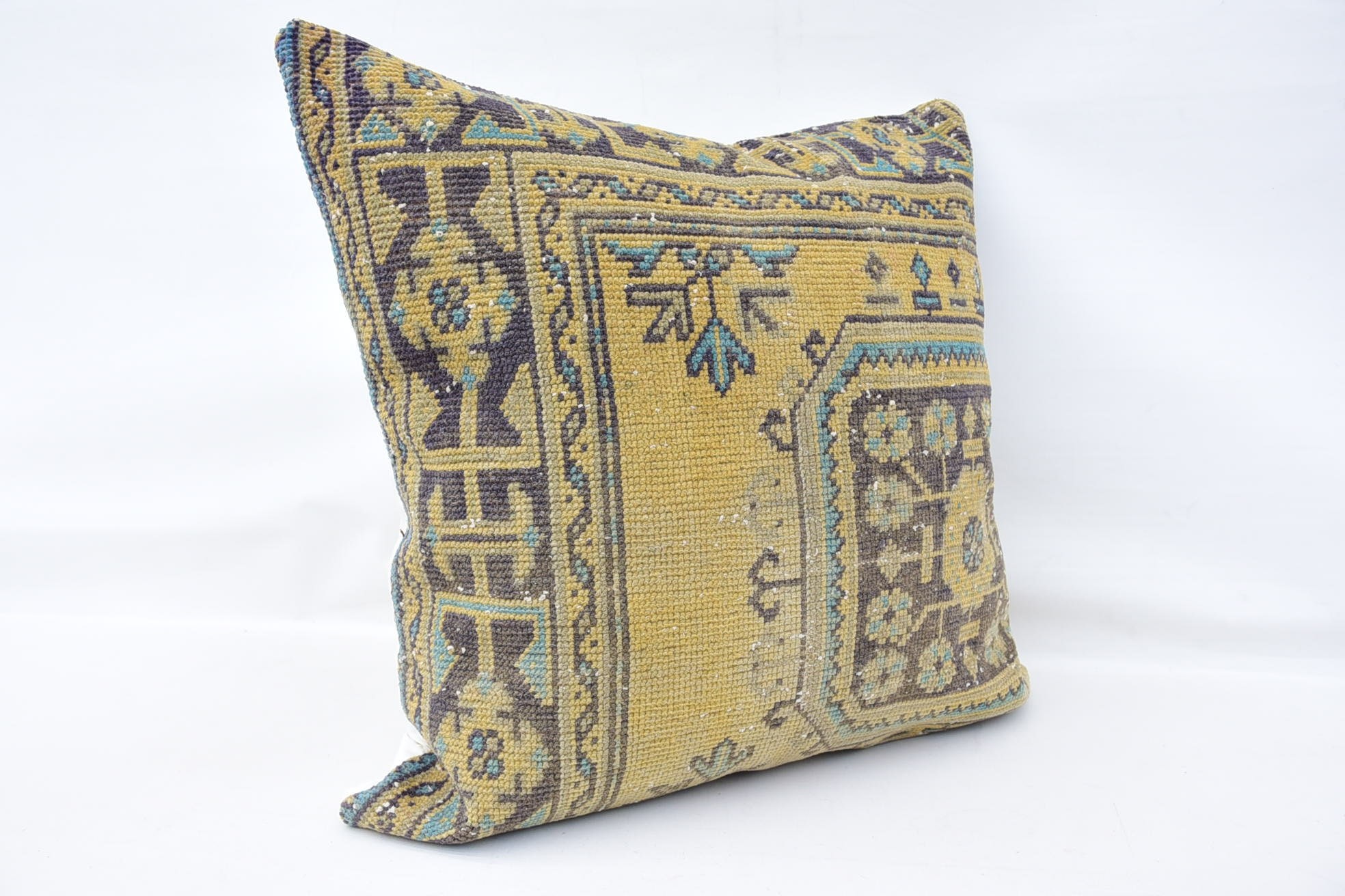 Boho Yastık Sham Kılıfı, Art Deco Yastık Kılıfı, Kilim Yastık Kılıfı, Yoga Yastık Kılıfı, Antika Yastıklar, 32"x32" Bej Minder Kılıfı