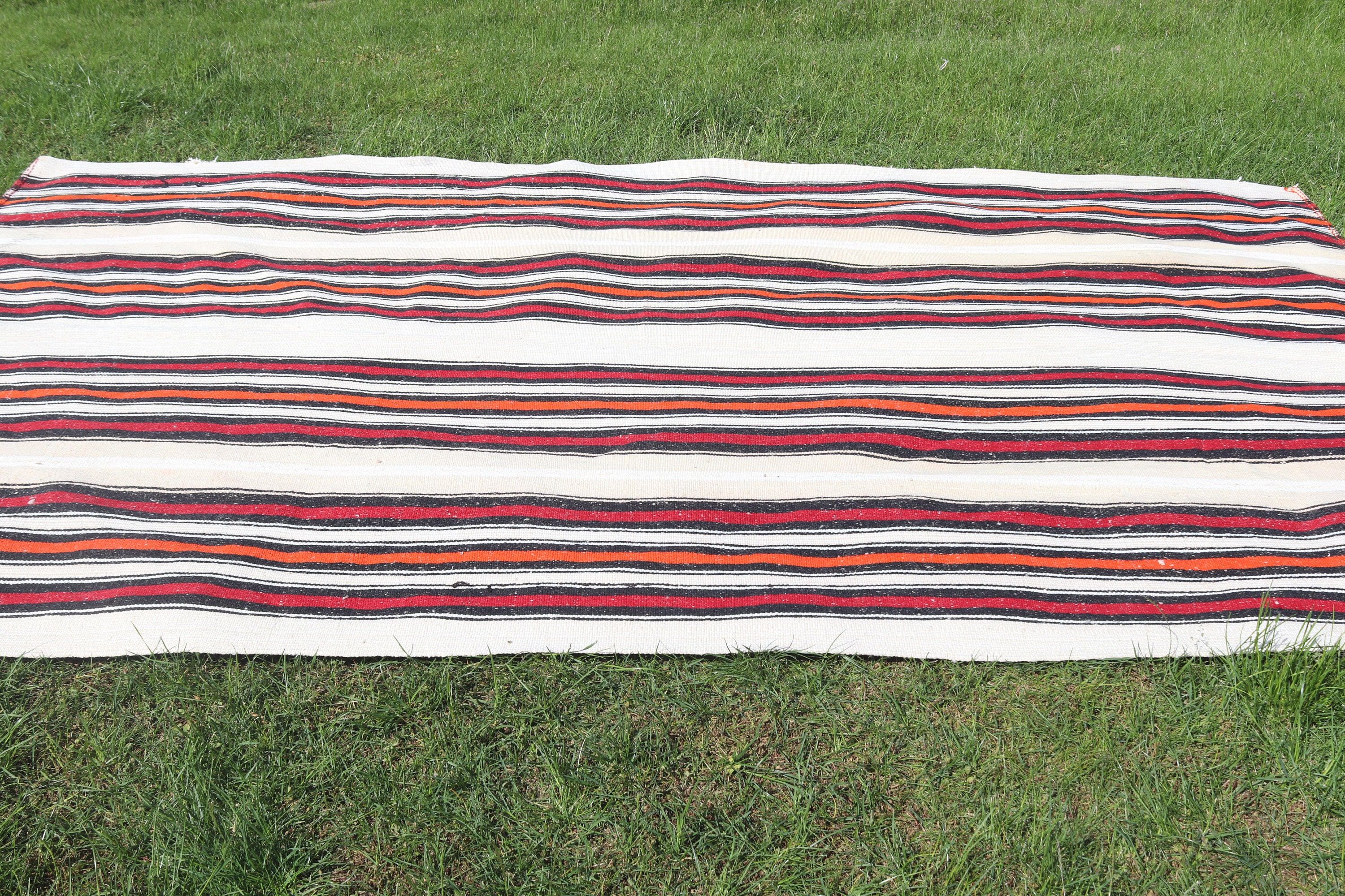 Bej Lüks Halılar, Büyük Vintage Halılar, Oryantal Halılar, Yün Halılar, 5.9x10 ft Büyük Halı, Vintage Halılar, Türk Halısı, Kilim, Oturma Odası Halısı