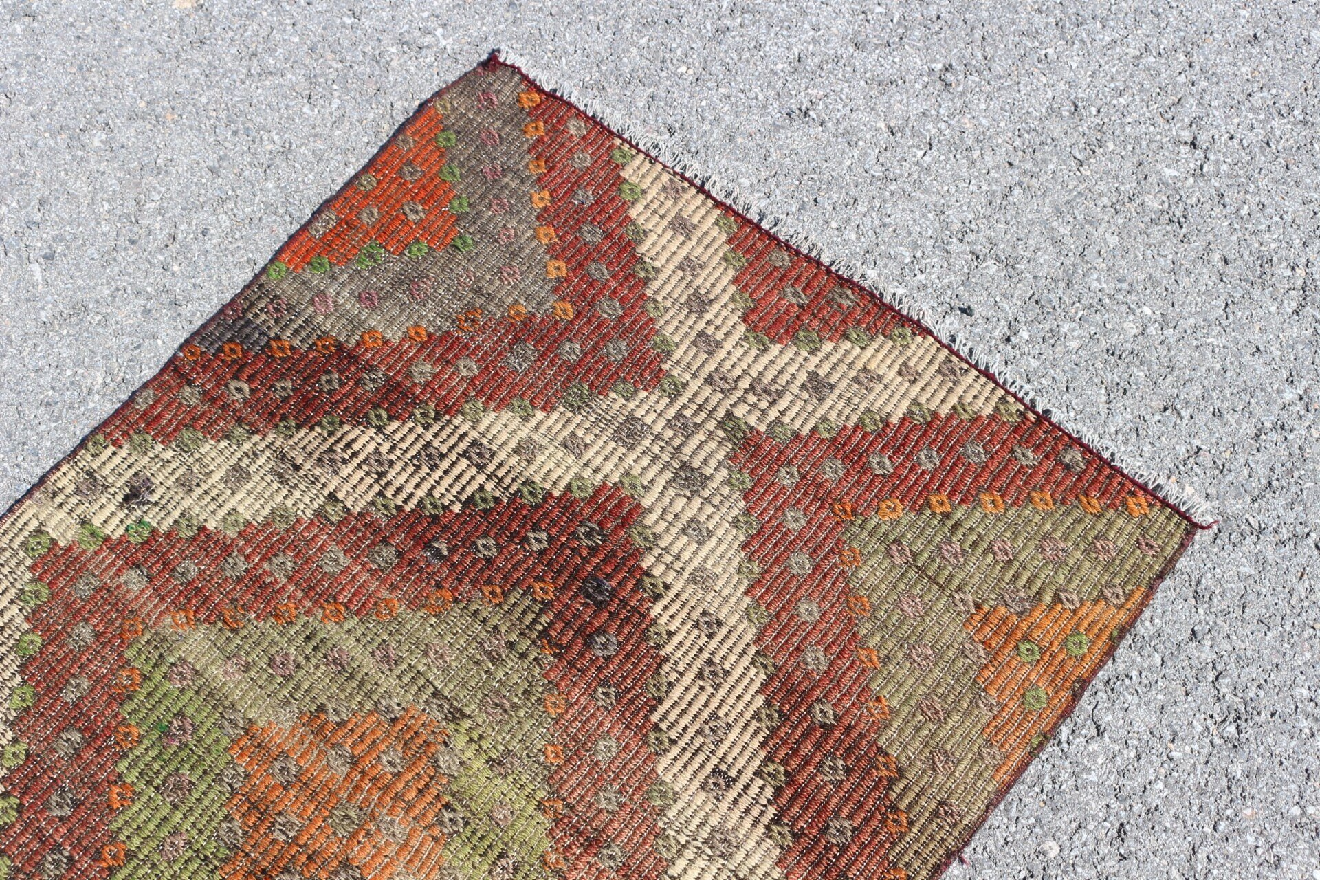 Araba Mat Halısı, 2.6x3.8 ft Küçük Halılar, Yeşil Anadolu Halısı, Antika Halı, Vintage Halı, Kilim, Çocuk Halısı, Sanat Halısı, Türk Halıları