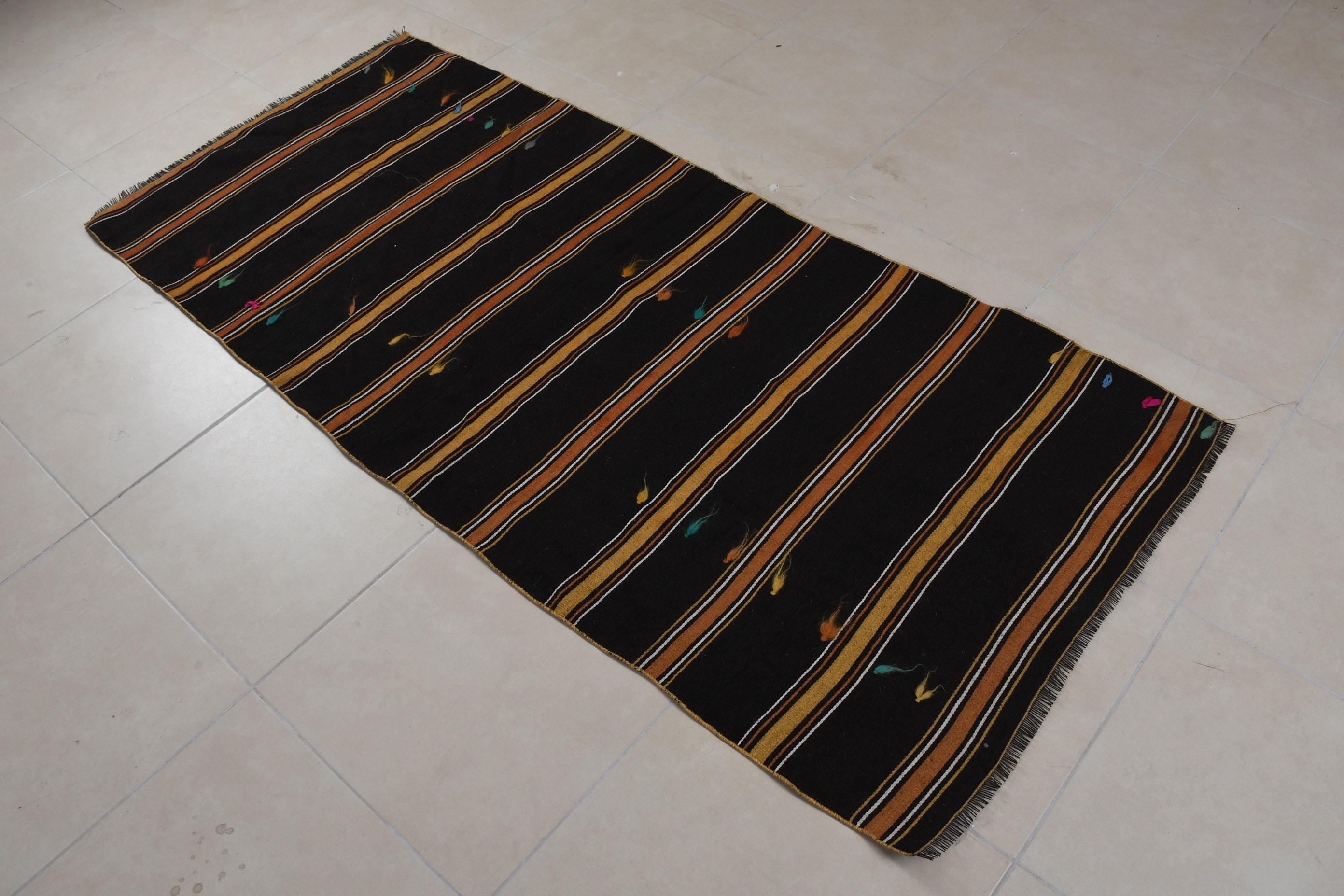 Çocuk Halısı, Antika Halı, Vintage Halı, Yatak Odası Halısı, Turuncu Fas Halısı, Kilim, Oushak Halısı, Boho Halıları, 3.2x7.2 ft Accent Halısı, Türk Halısı