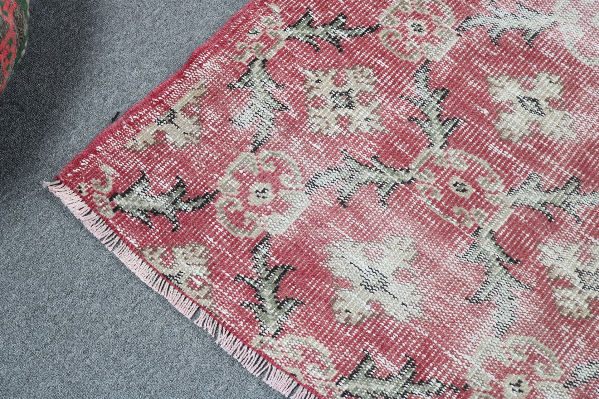 Açıklama Kilimi, El Dokuma Halı, Yemek Odası Halıları, Vintage Halı, Aztek Halısı, Türk Halısı, Kırmızı Antika Halılar, 5.1x8.2 ft Büyük Halı, Yatak Odası Halısı