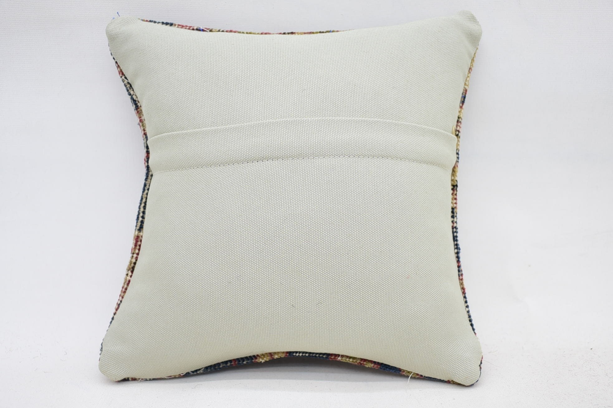 Kilim Cushion Sham, Tapestry Pillow, Throw Kilim Pillow, Seat Cushion, Yoga Pillow Case, Kilim Pillow, 12"x12" Beige Cushion Case