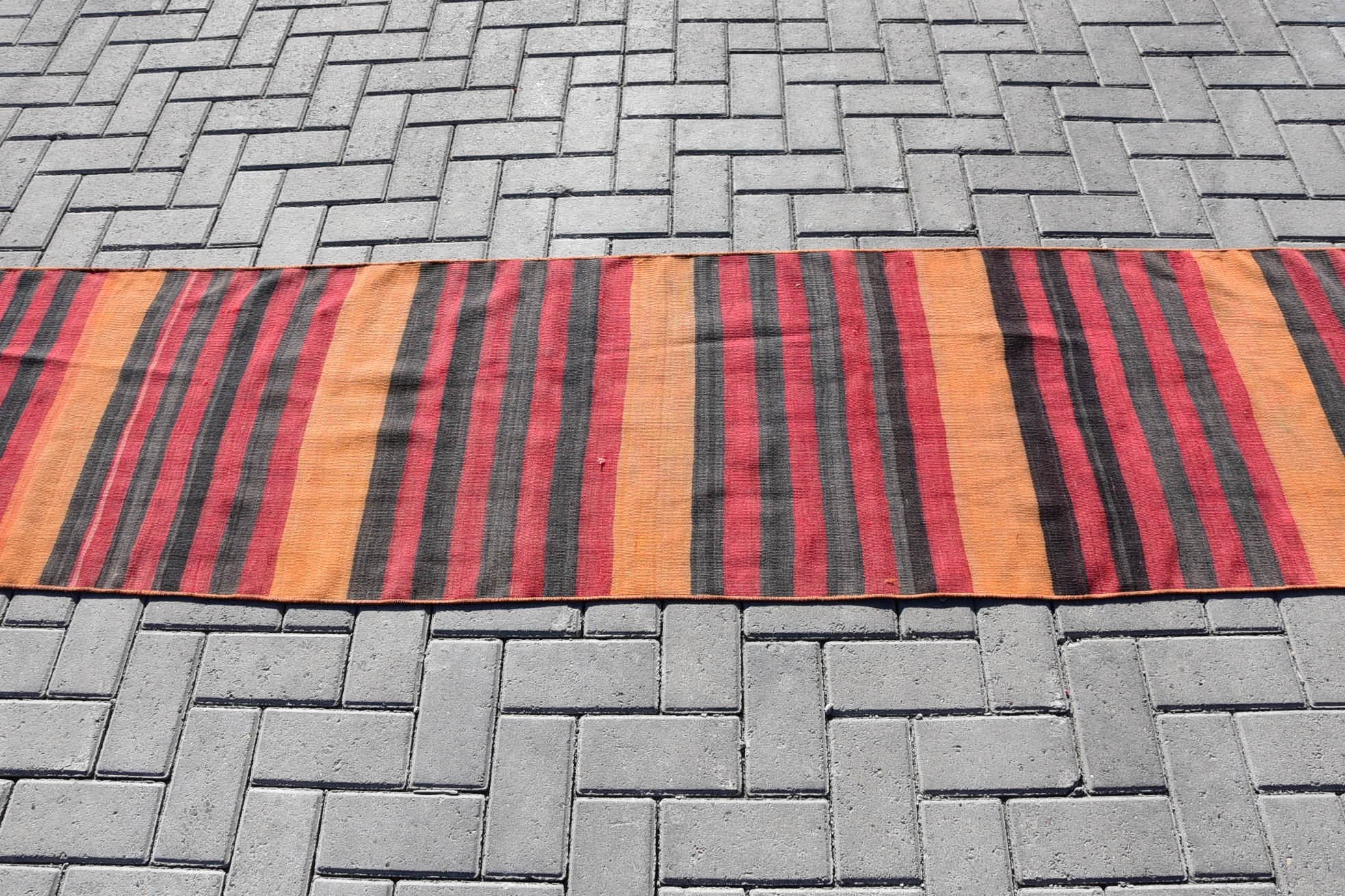 Kilim, Rugs for Hallway, Wool Runner Rug Rugs, Kitchen Rugs, Hallway Rugs, Oushak Rugs, 2x9 ft Runner Rug, Vintage Rug, Turkish Rugs