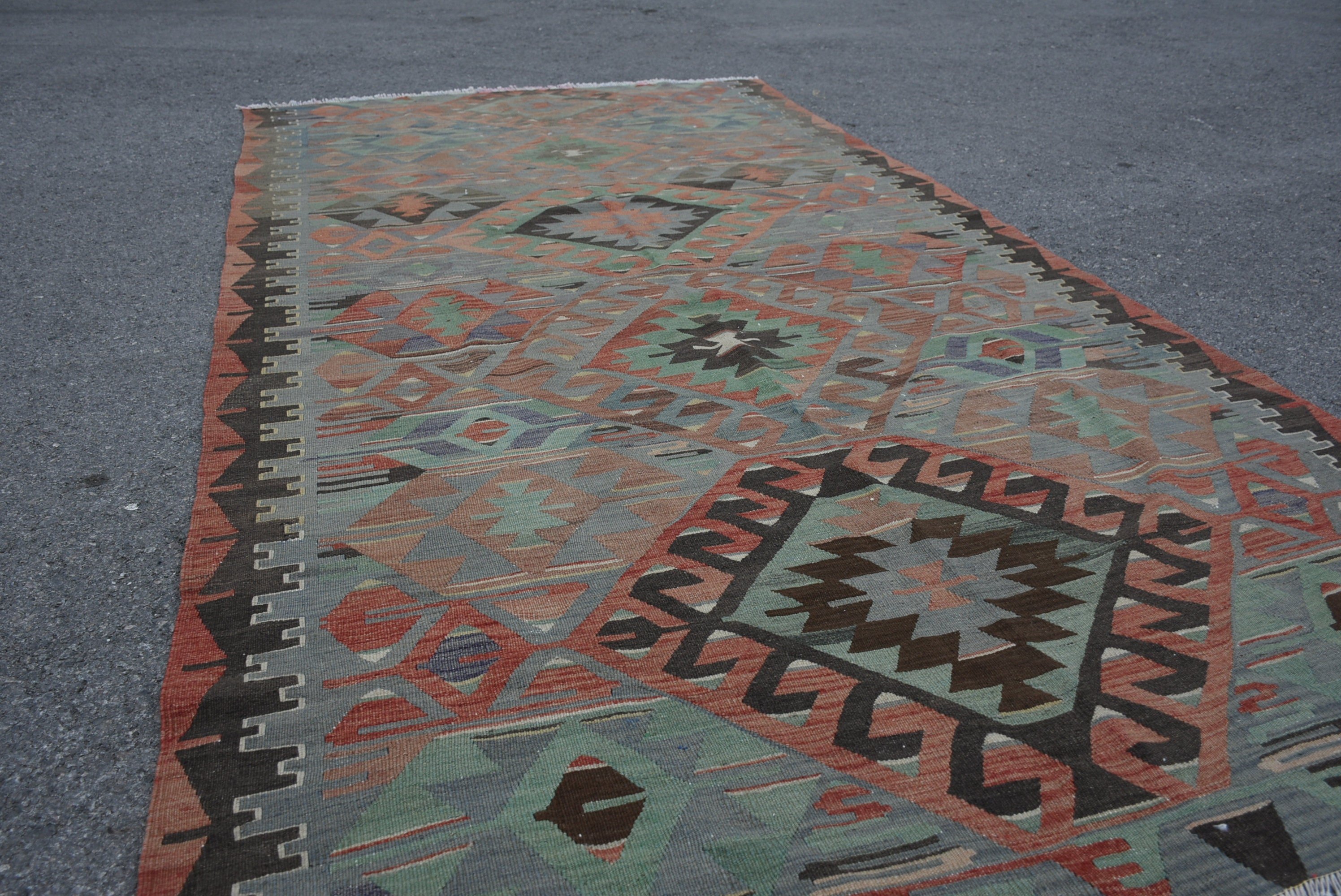 Old Rugs, Red Home Decor Rug, Kilim, Moroccan Rug, Salon Rug, Turkish Rug, Living Room Rug, Vintage Rug, 5x9.8 ft Large Rug