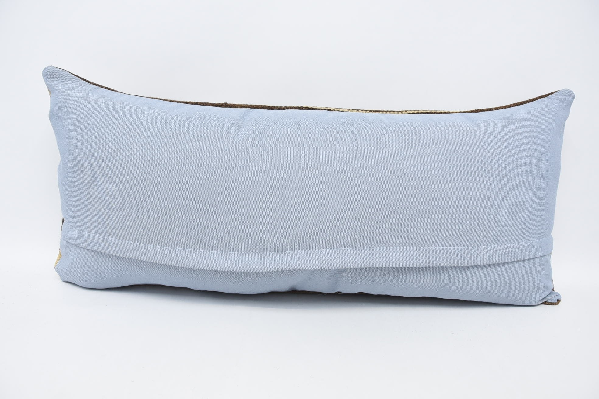 Kilim Pillow, 16"x36" Brown Pillow Cover, Cozy Throw Pillow Case, Home Decor Pillow, Meditation Pillow Cover, Handmade Kilim Cushion