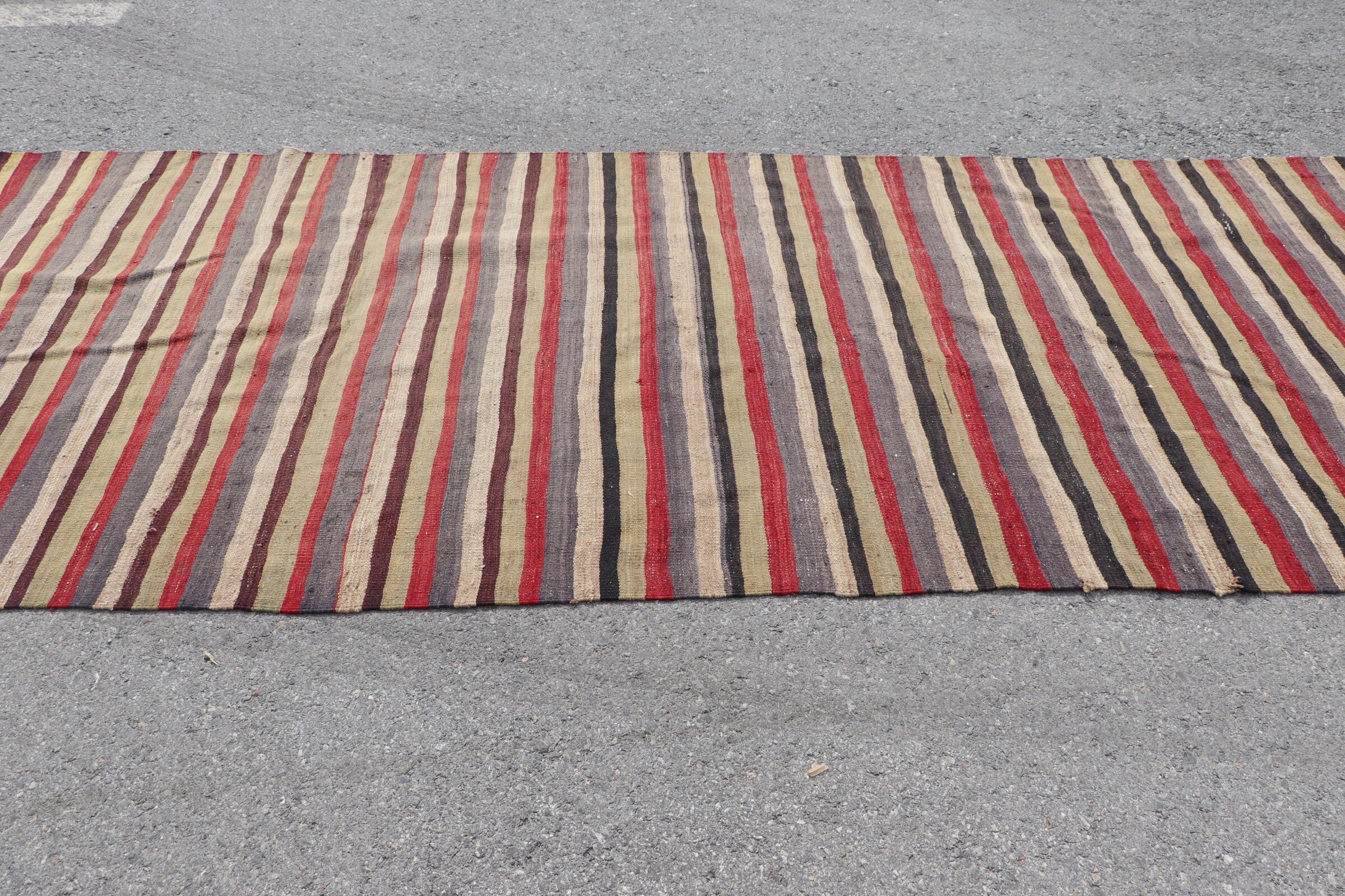 Merdiven Halısı, Yeşil Oryantal Halı, Yün Halı, Koridor Halısı, Anadolu Halısı, Vintage Halı, Kilim, Türk Halısı, 4.1x12.6 ft Runner Halıları, Eklektik Halı