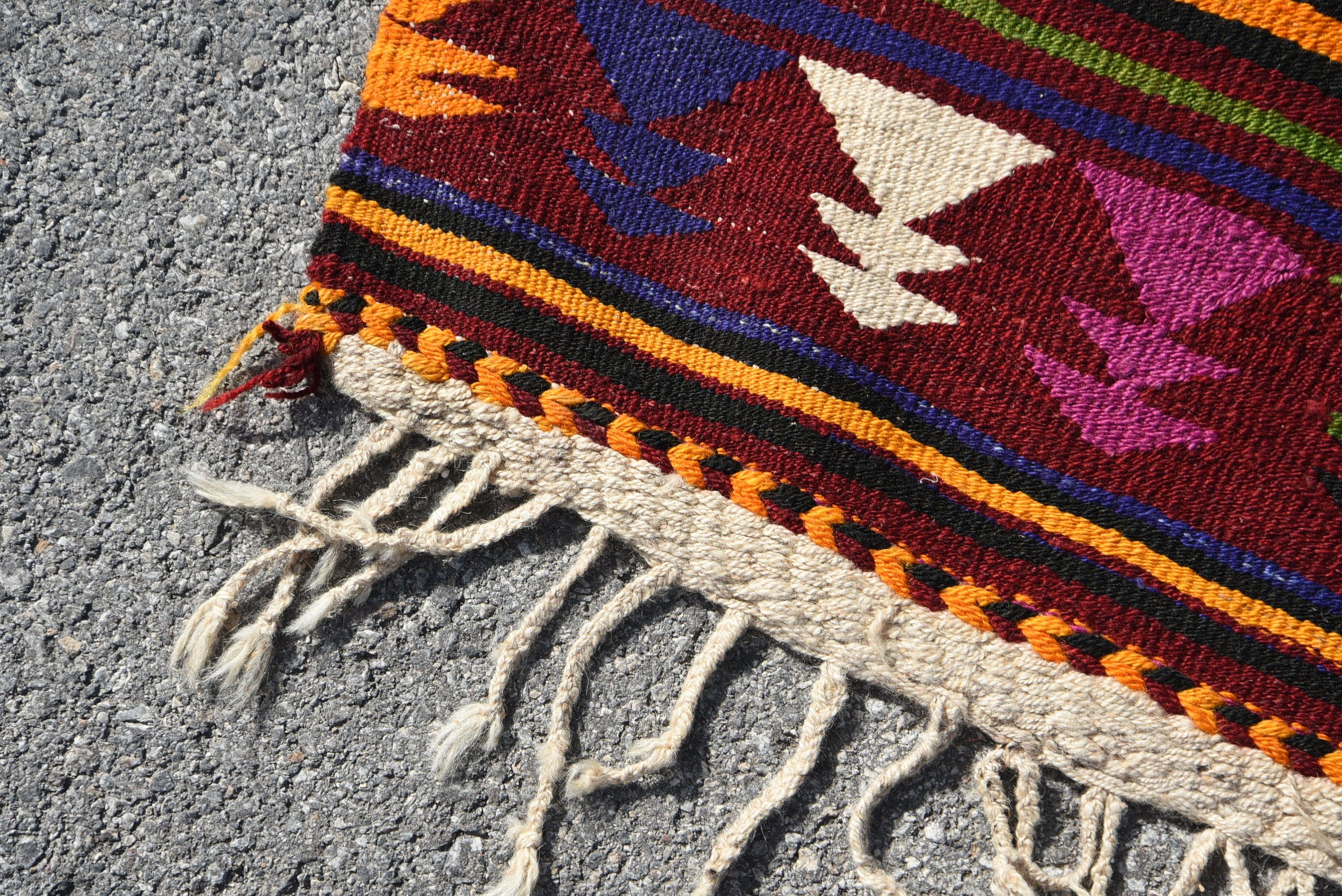 Kitchen Rug, Rugs for Living Room, Floor Rug, Vintage Rug, Kilim, Nomadic Rug, Antique Rugs, Turkish Rug, Bedroom Rug, 4.3x8.6 ft Area Rug